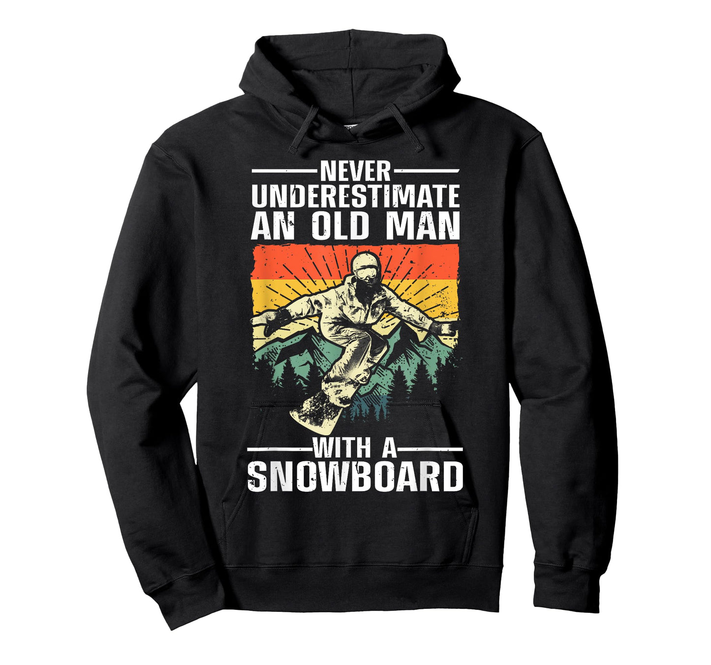 Cool Snowboarding Art For Men Grandpa Dad Winter Snowboarder T-Shirt