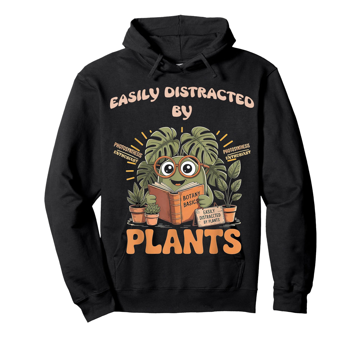 Easily Distracted By Plants Funny Photosynthesis Plant Nerd T-Shirt
