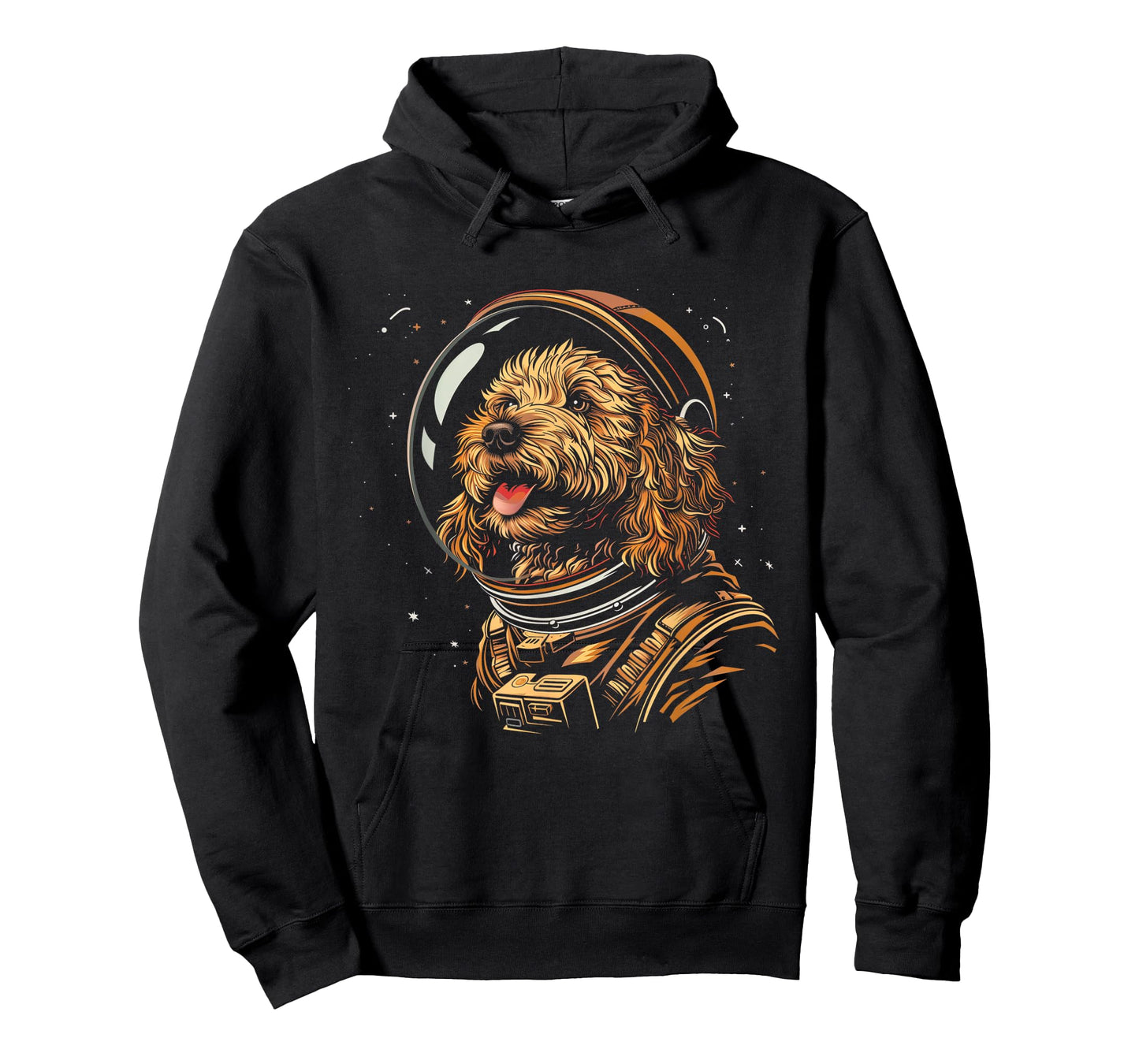 Goldendoodle Astronaut Space Suit Funny Doodle Dog Mom Dad T-Shirt for Men Women Kids