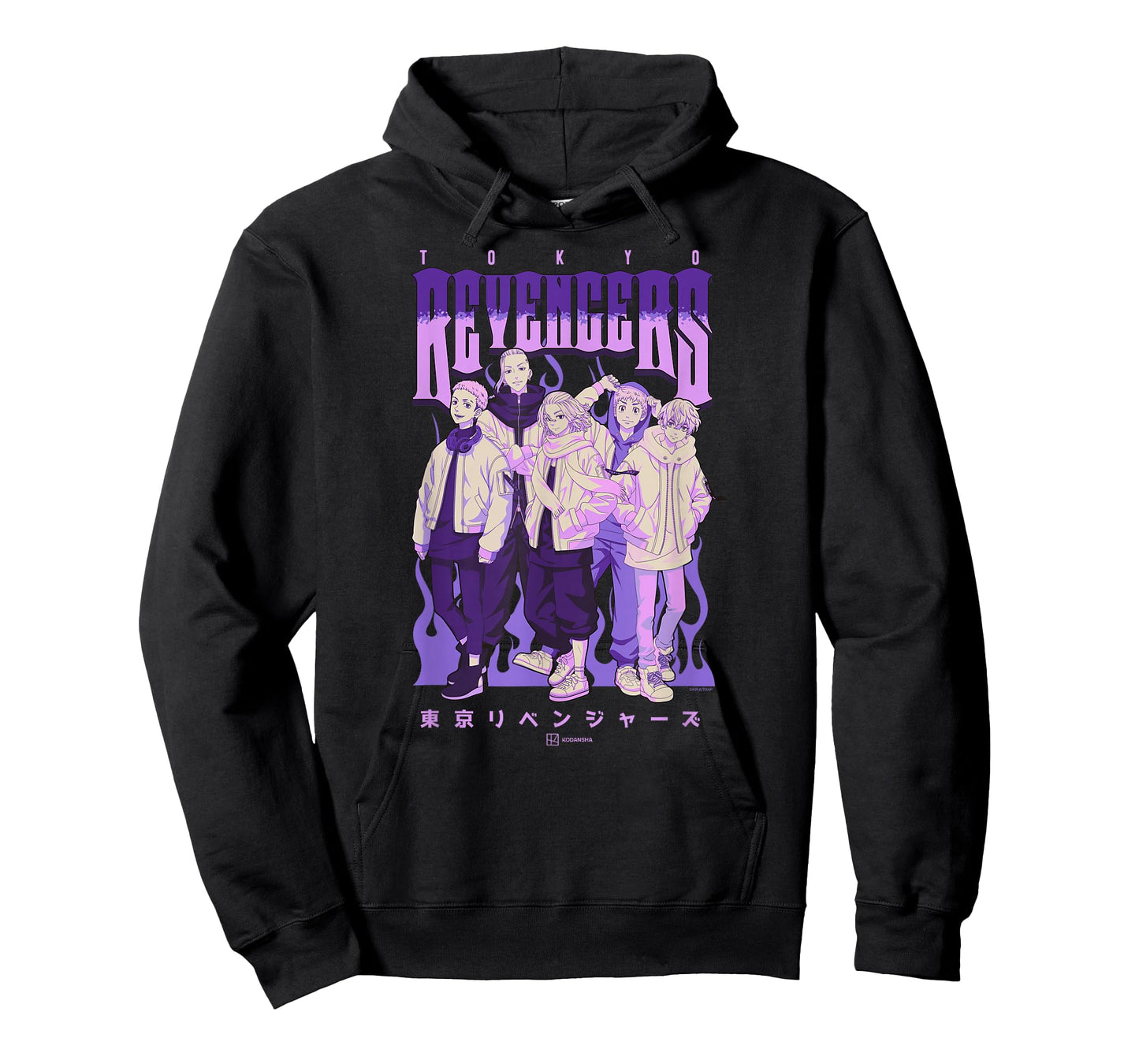 Tokyo Revengers Character Group Purple Flames Anime T-Shirt