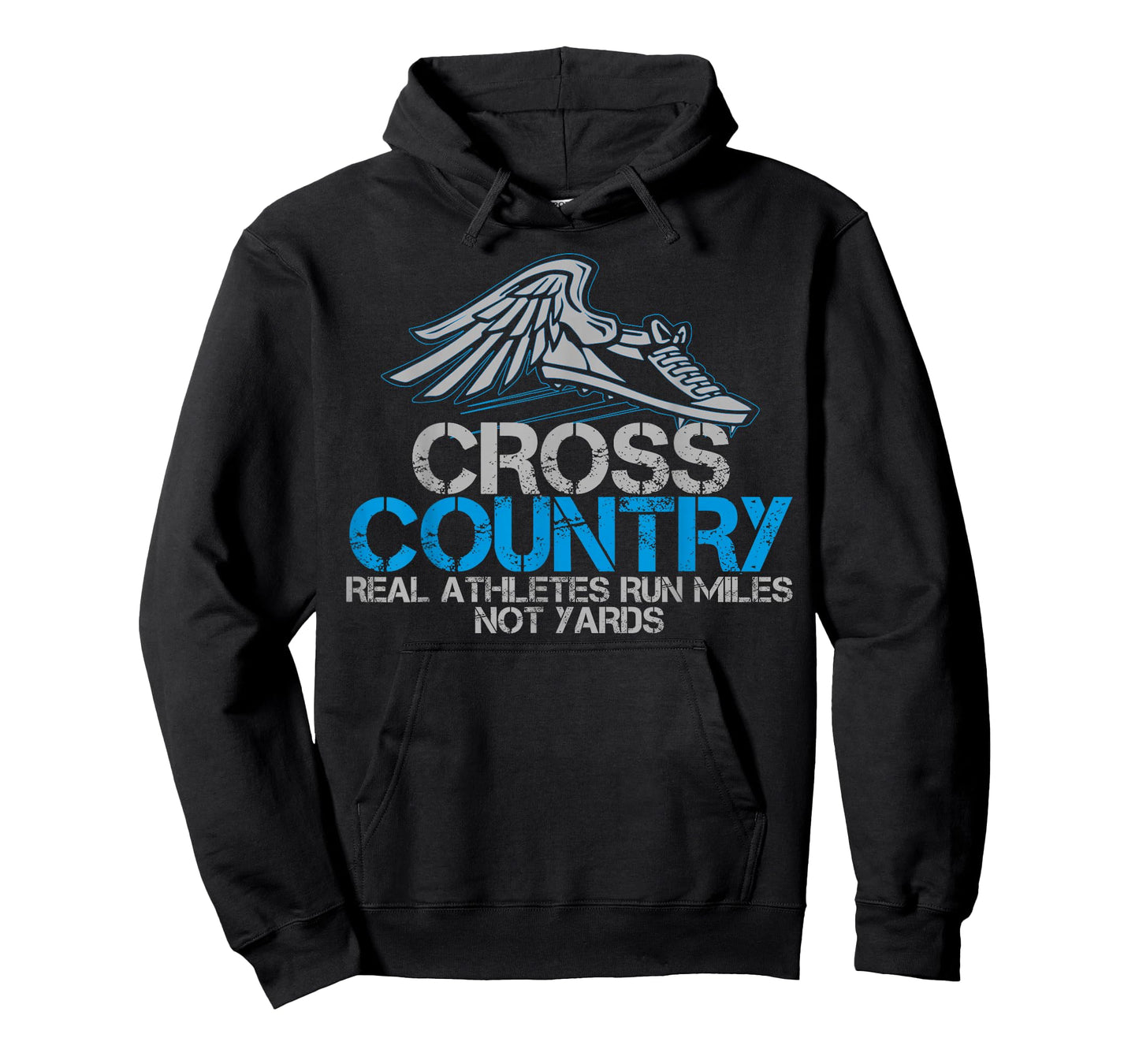 Cross Country: Real Athletes Run Miles Not Yards T-Shirt. CC T-Shirt