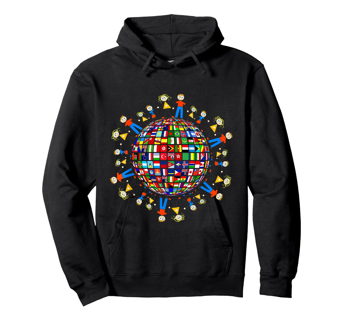 Flags of the World T-Shirt, Family around the Globe T-Shirt