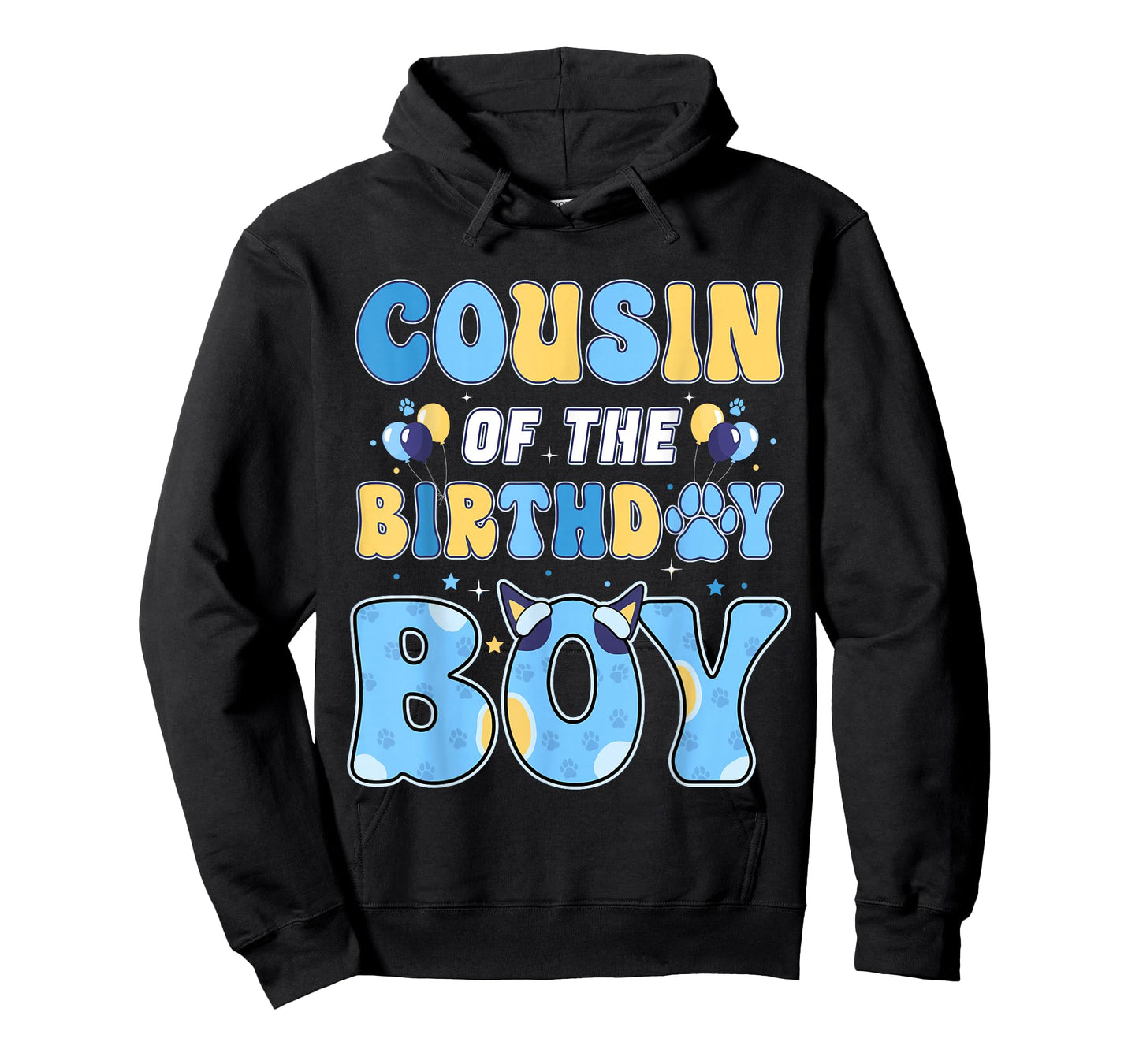 Cousin of The Birthday Boy Family Blue Dog Birthday Party T-Shirt