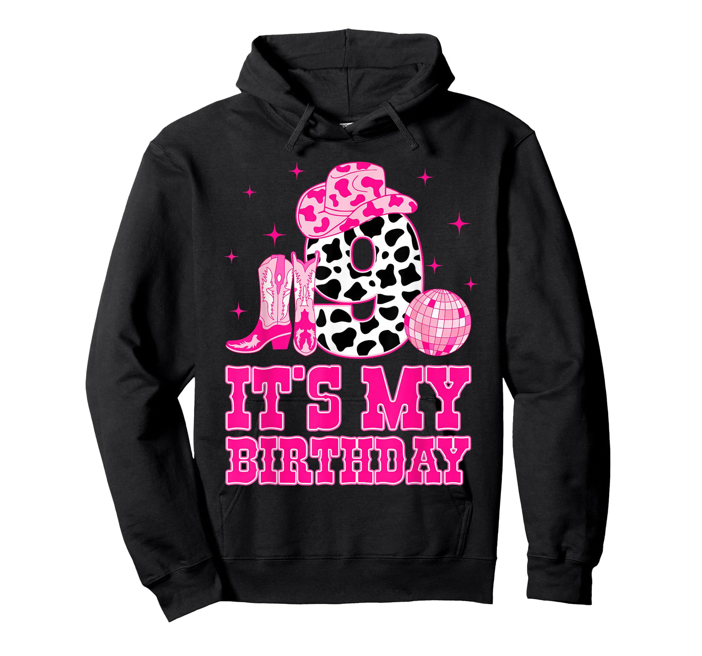 It's My 9th Birthday Cowgirl 9 Years Old Western Kids Girls T-Shirt