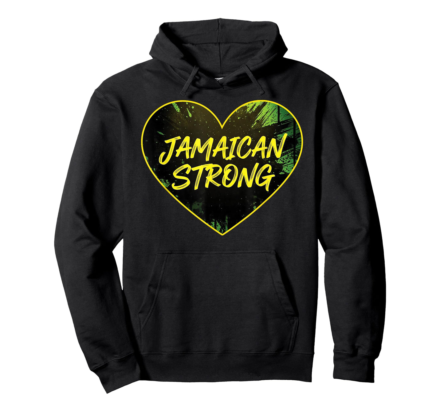 Jamaica Strong Shirt Watercolor Love Heart Pride Design T-Shirt