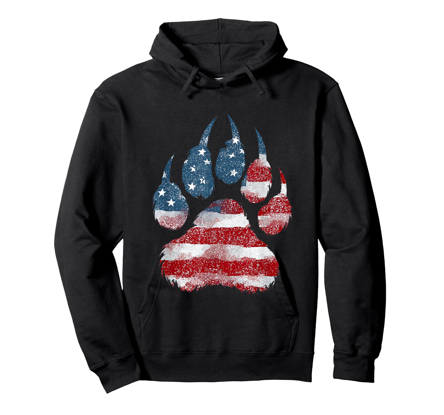 Cool Big Paw in US Colors T-Shirt
