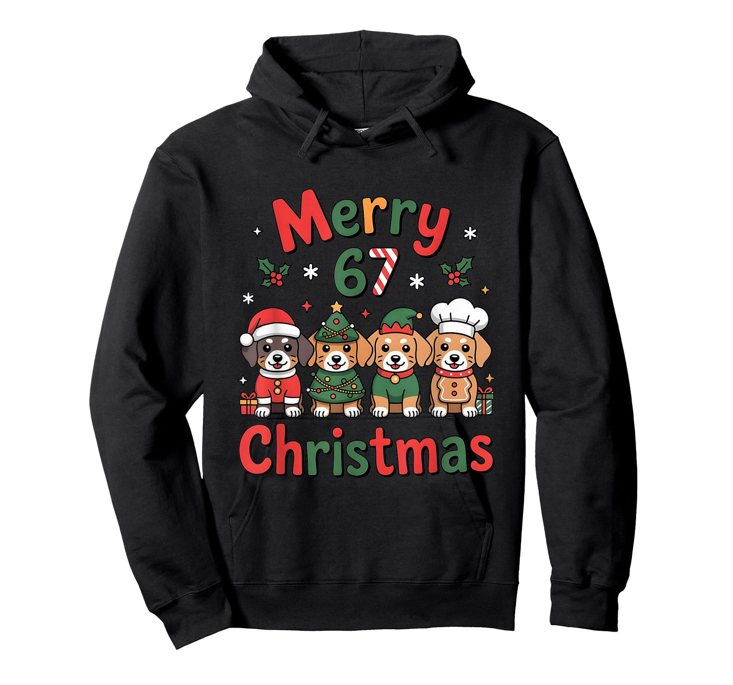 Cute Dachshund Christmas Design Funny Holiday Dog Art T-Shirt