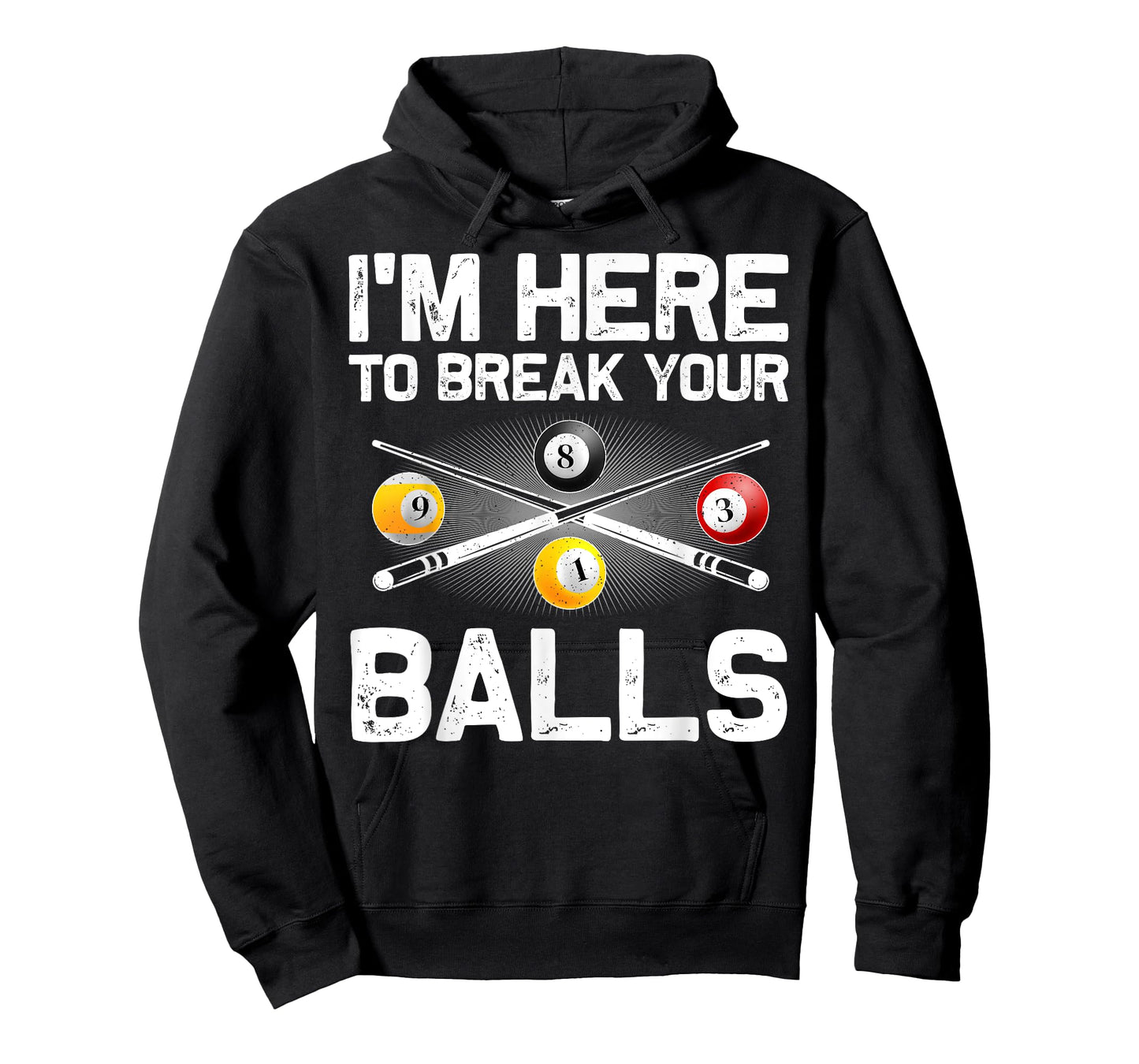 Funny Billiards Art For Men Women Billiard Lover Pool Player T-Shirt