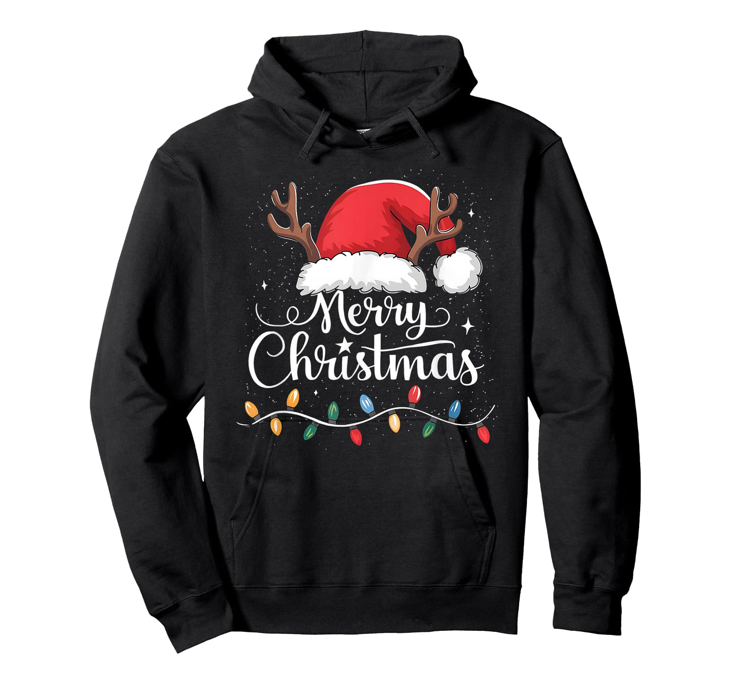 Merry Christmas Red Santa Hat Reindeer Xmas Family Men Women T-Shirt