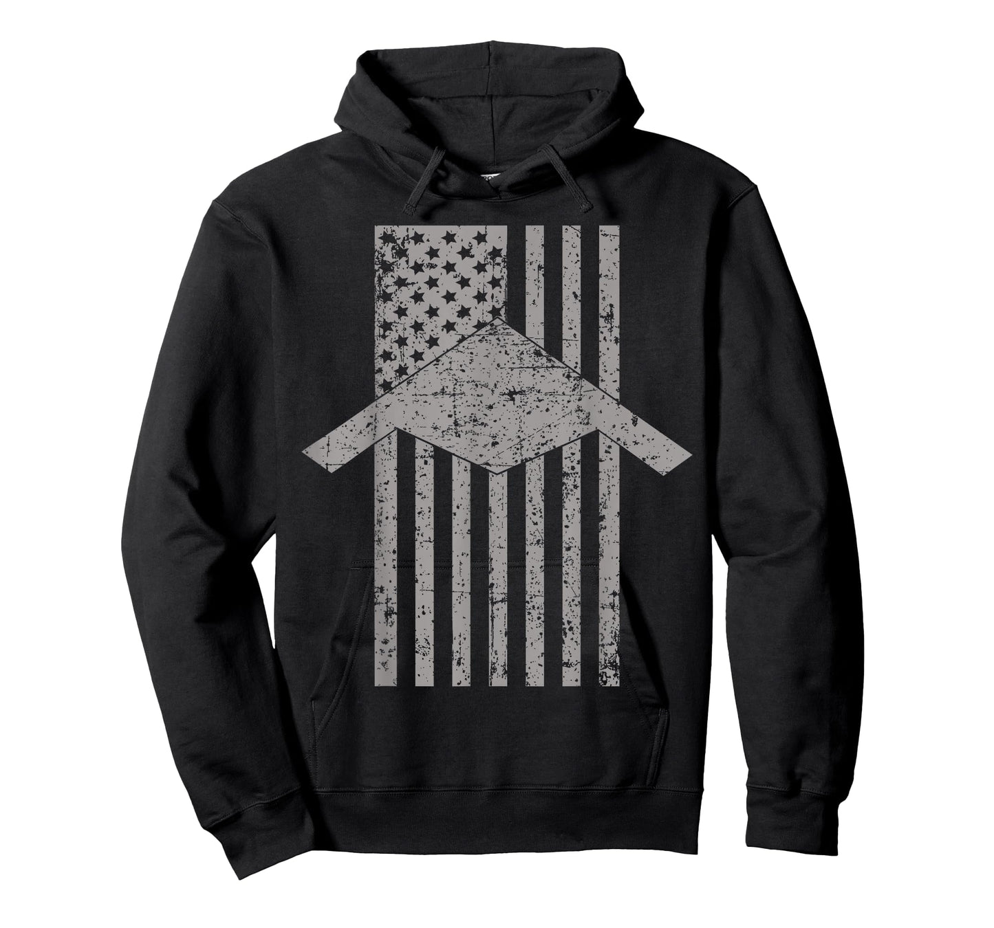 B-21 Raider Stealth Bomber Patriotic Vintage American Flag T-Shirt