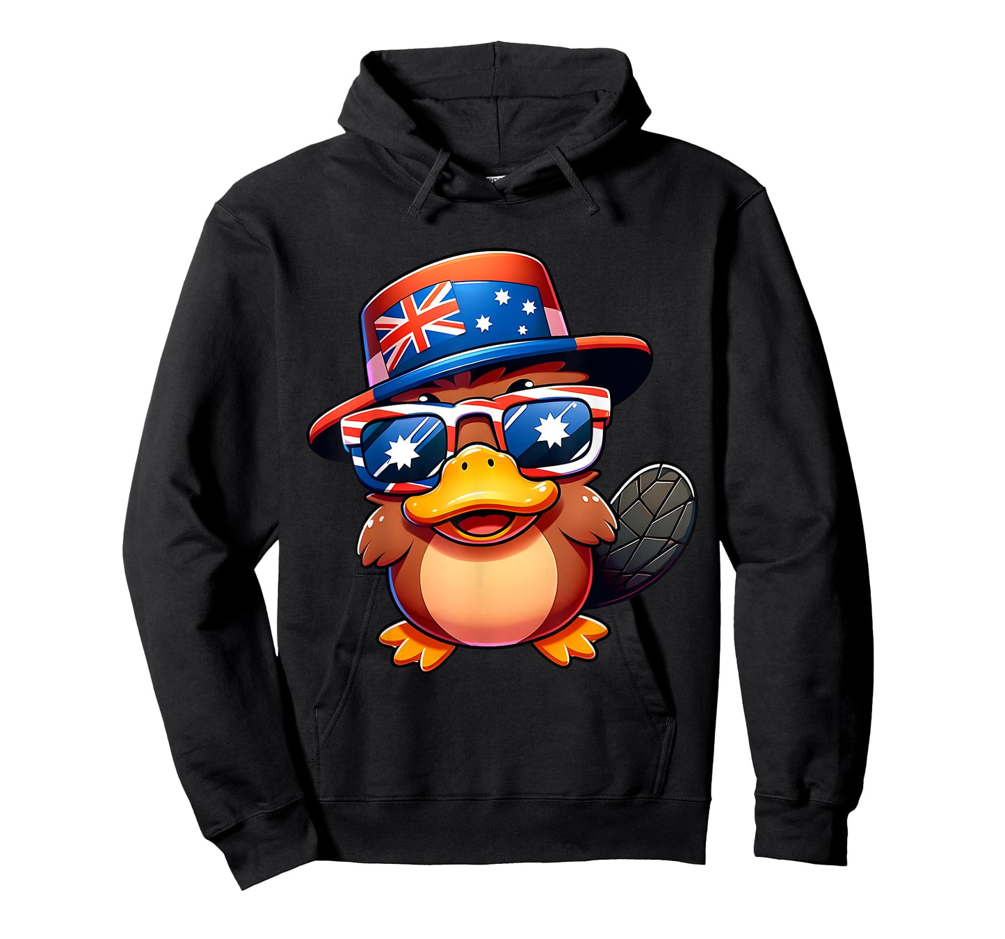 Australia Day Platypus Australian Flag Aussie Roo Adult Kids T-Shirt