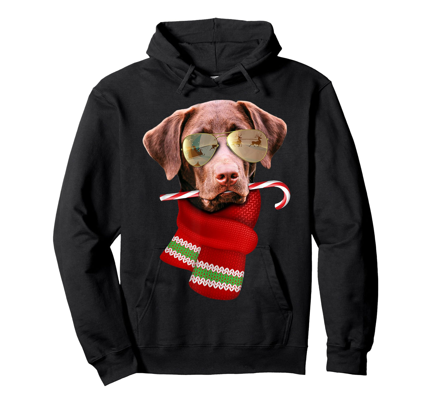 Chocolate Labrador Christmas Gift for Dog Lovers Sunglasses Men Women Kids T-Shirt