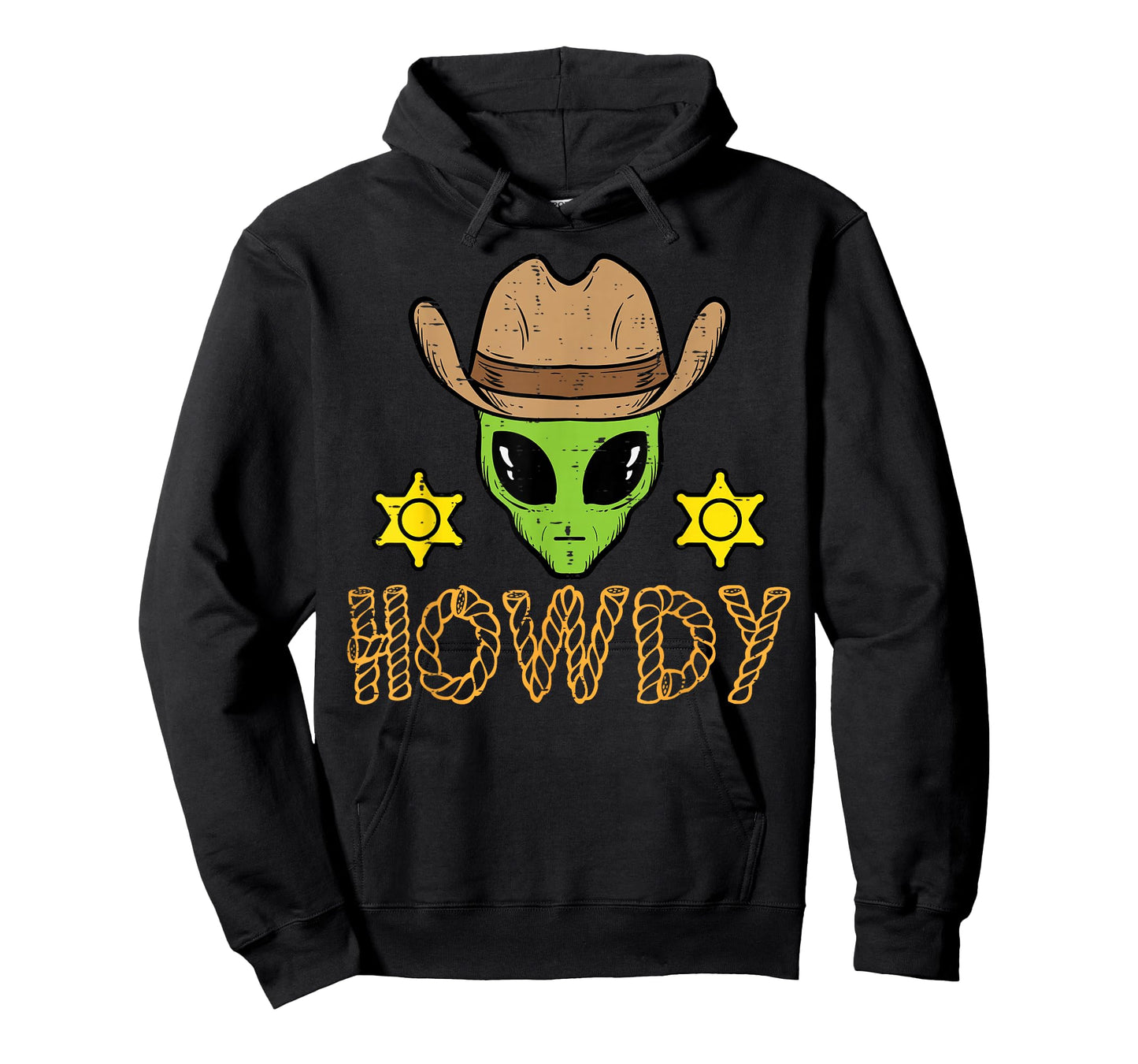 Alien Cowboy Howdy Funny Space Country Men Boys Kids Women T-Shirt