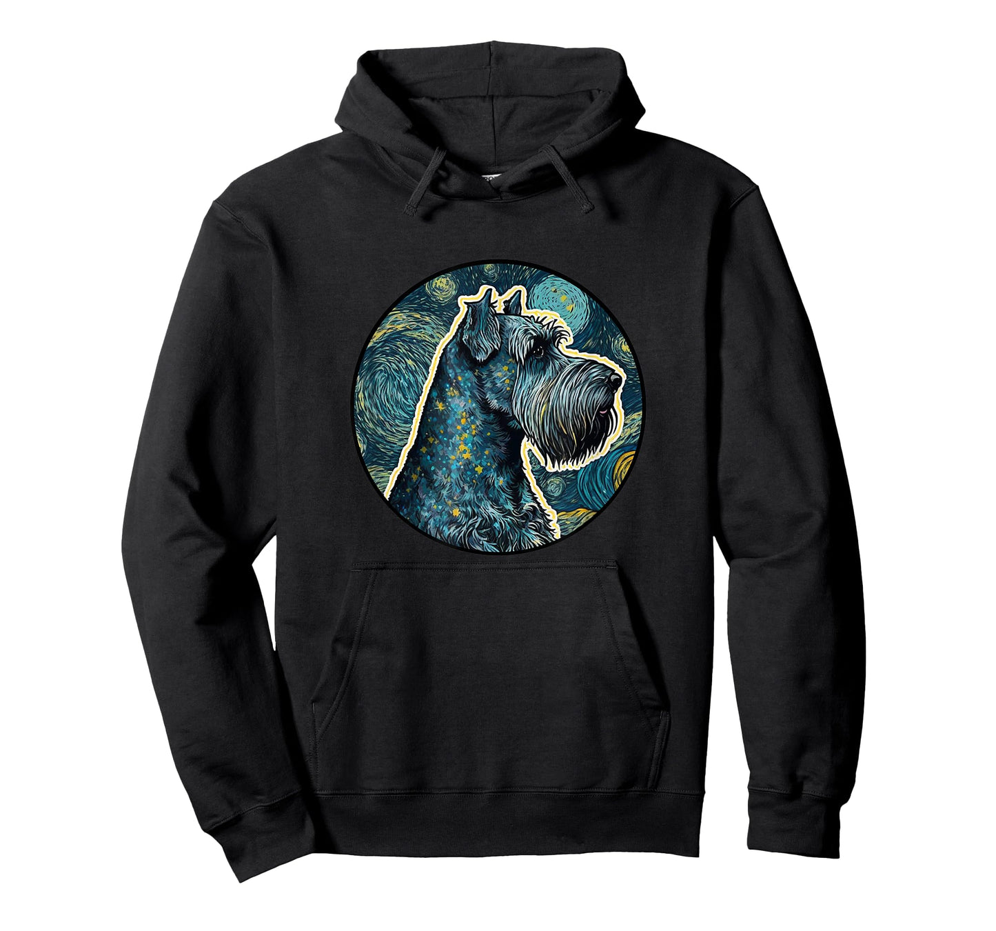 Standard Schnauzer Starry Night Painting Dog Mom Dad T-Shirt