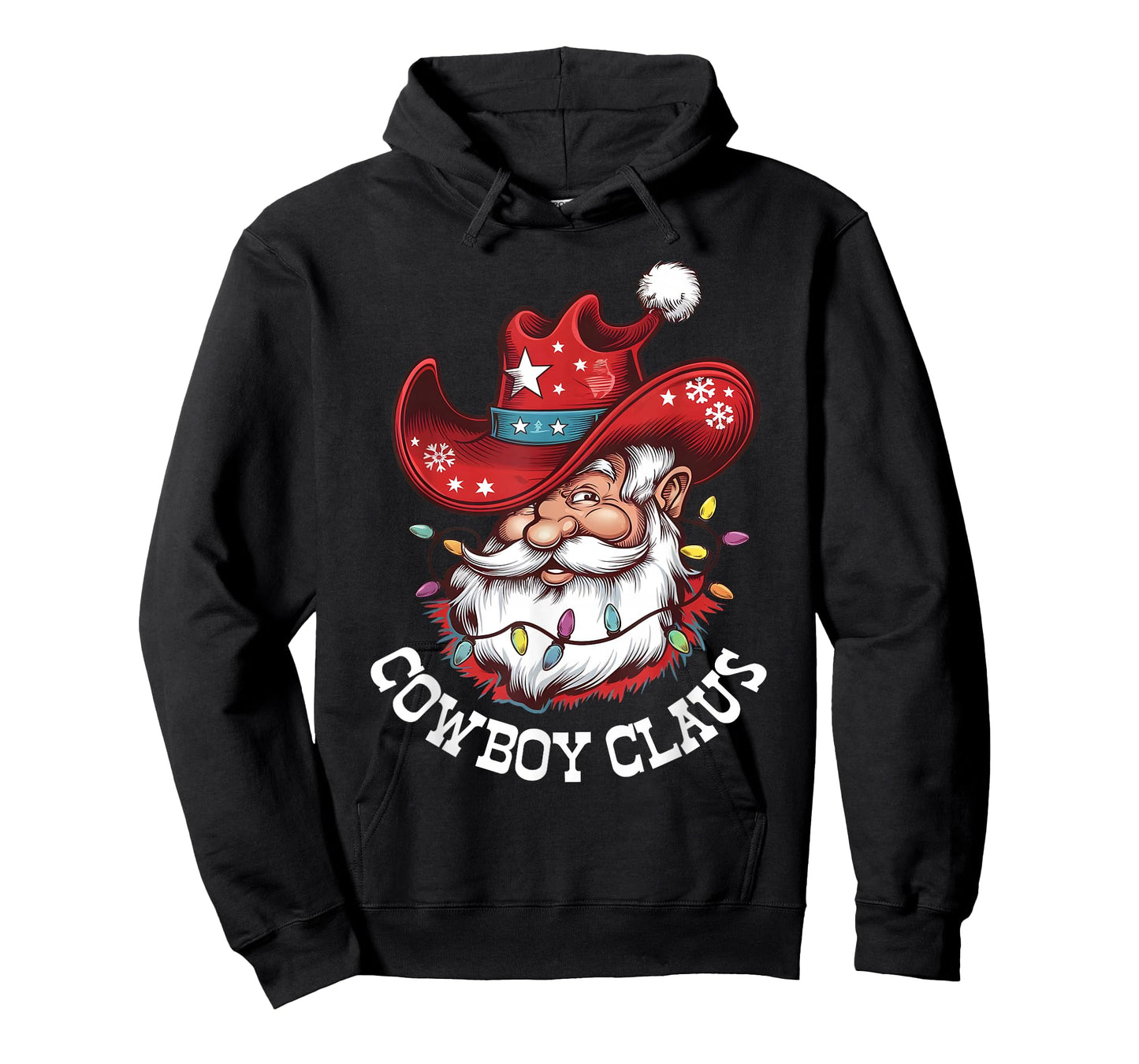 Cowboy Claus Cowboy Santa Hat Xmas Christmas Western Style T-Shirt