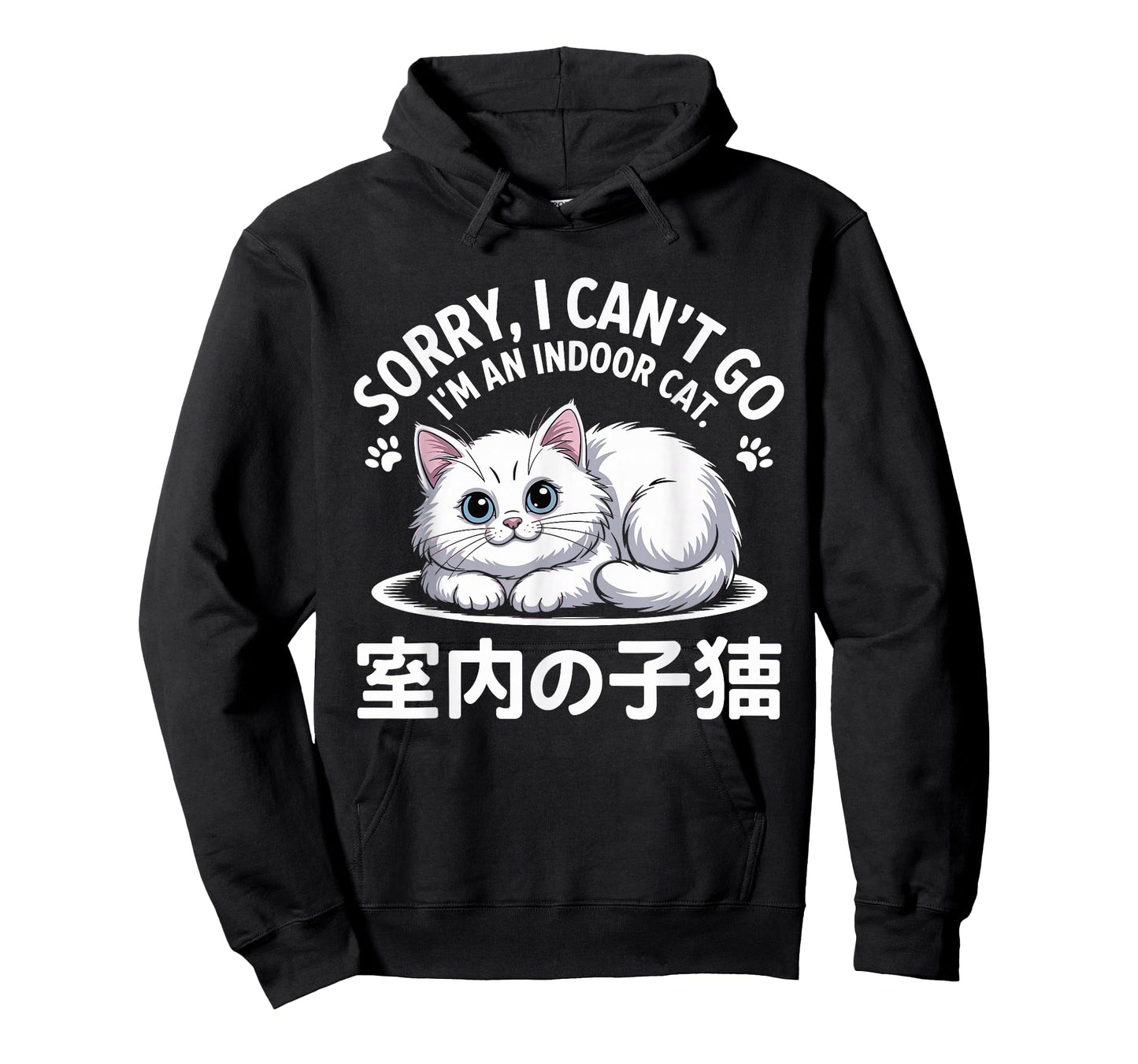 Sorry I Can't Go I'm an Indoor Cat Funny Kitten Pet Lover T-Shirt