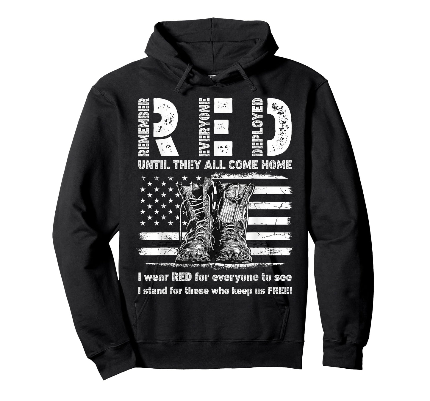 Until They Come Home US Flag Patriotic Red Friday Military T-Shirt