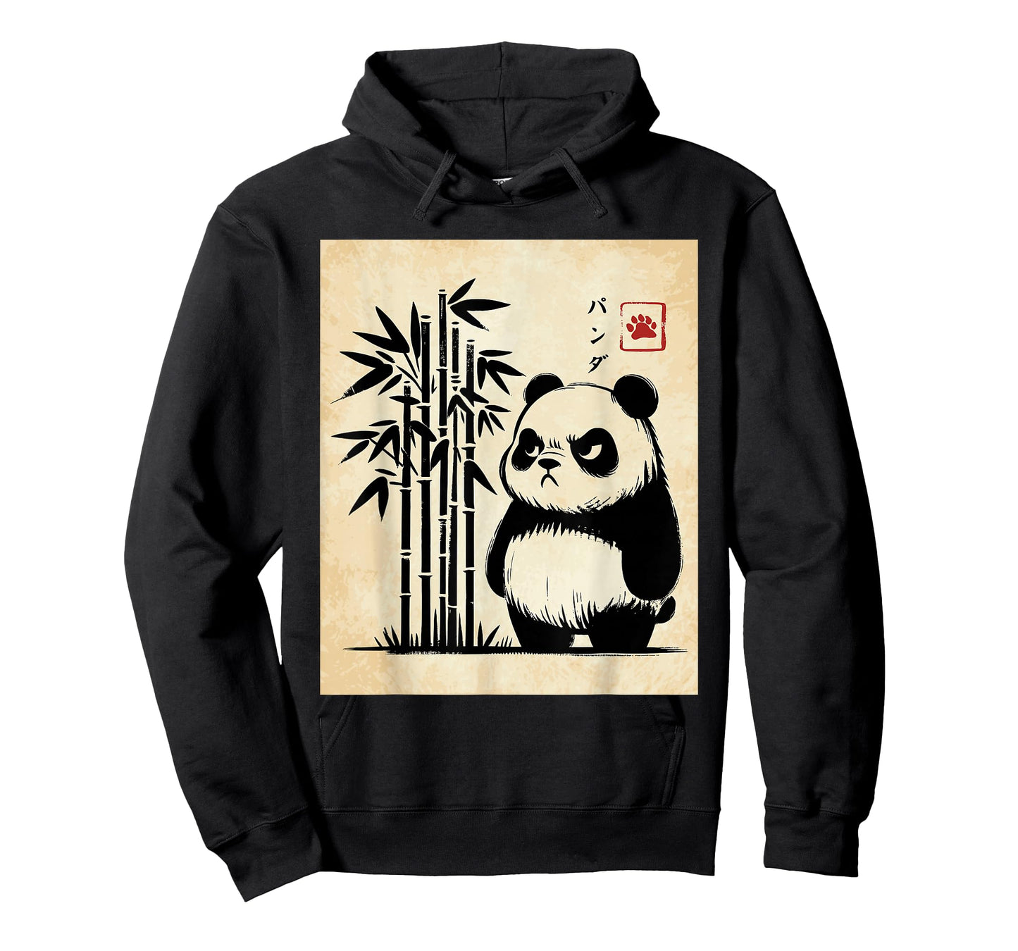 Kawaii Panda Ink Japanese Streetwear Novelty Funny Panda T-Shirt