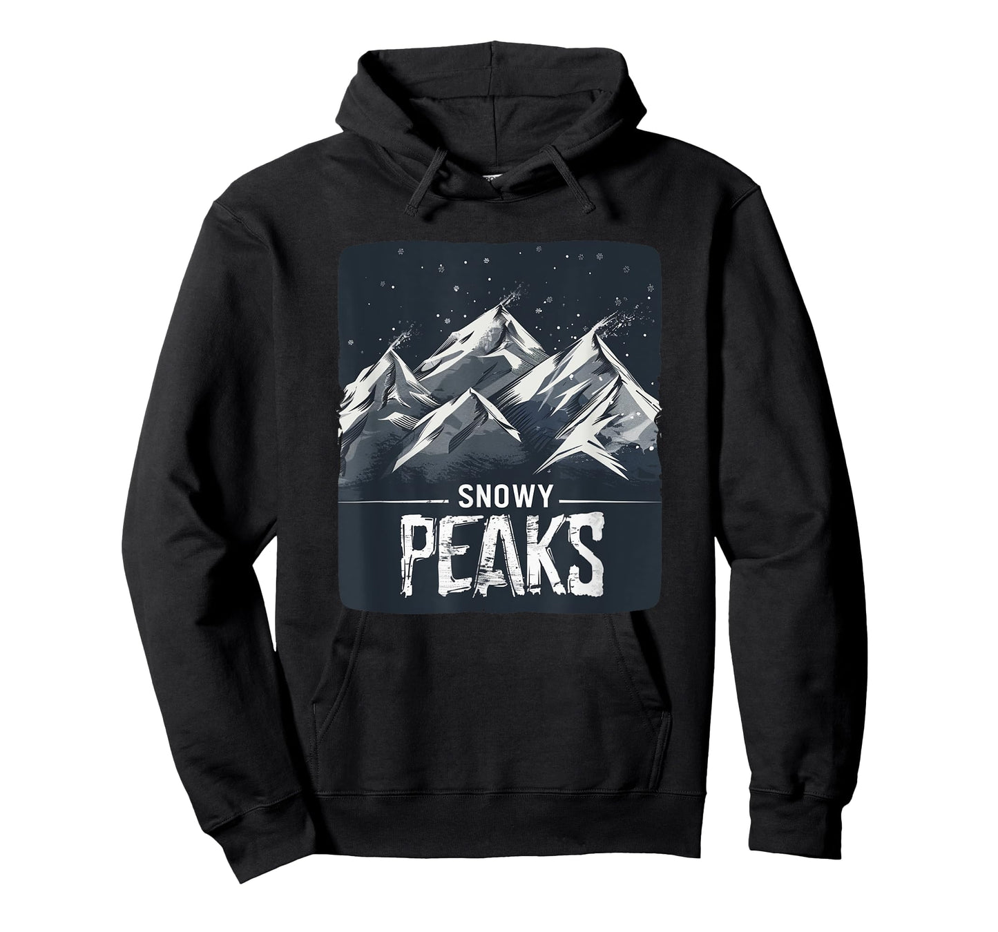 Snowy Peaks Adventure Logo for a Frozen Getaway T-Shirt