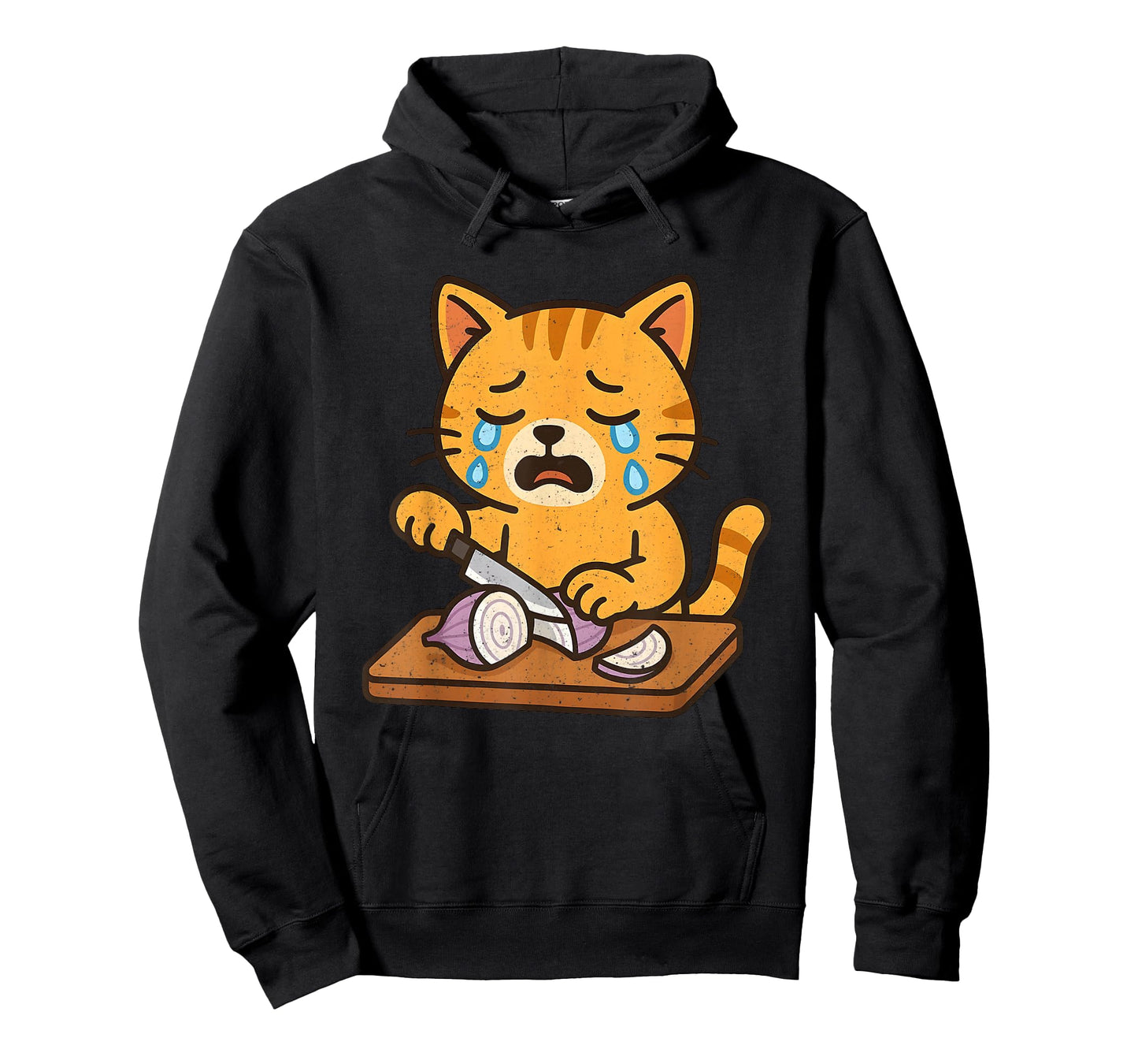 Crying Cat Cutting Onion T-Shirt