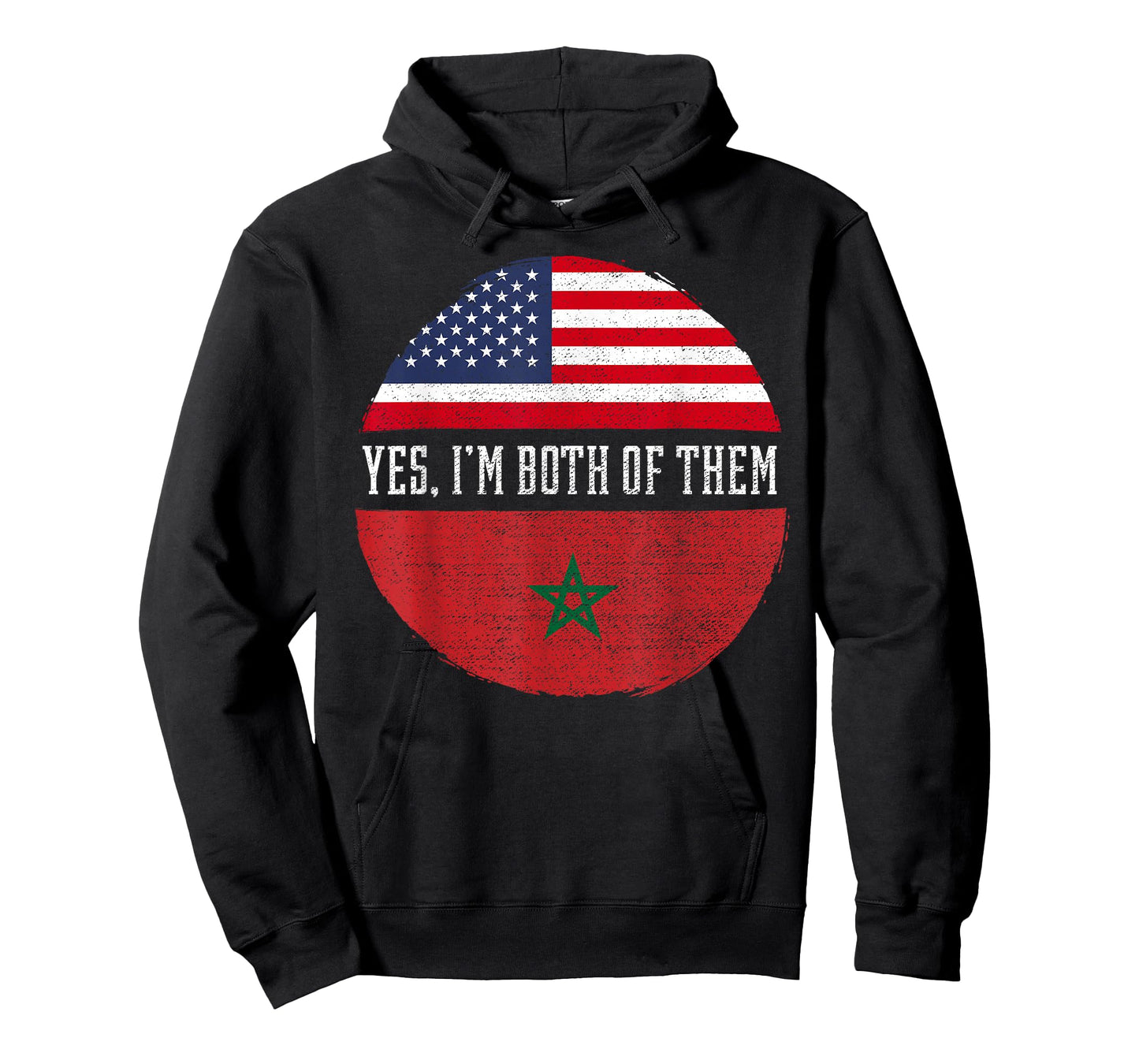 Half American Half Moroccan USA Flag Morocco Heritage DNA T-Shirt