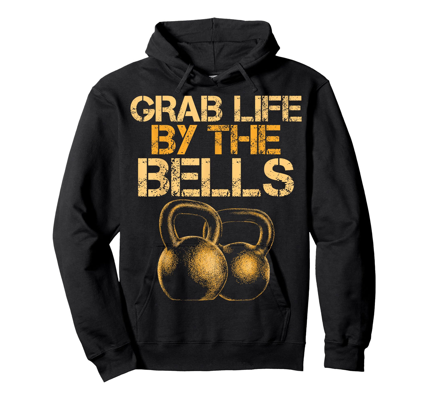 Grab Life by the Bells Kettlebells Workout Gym Bodybuilder T-Shirt