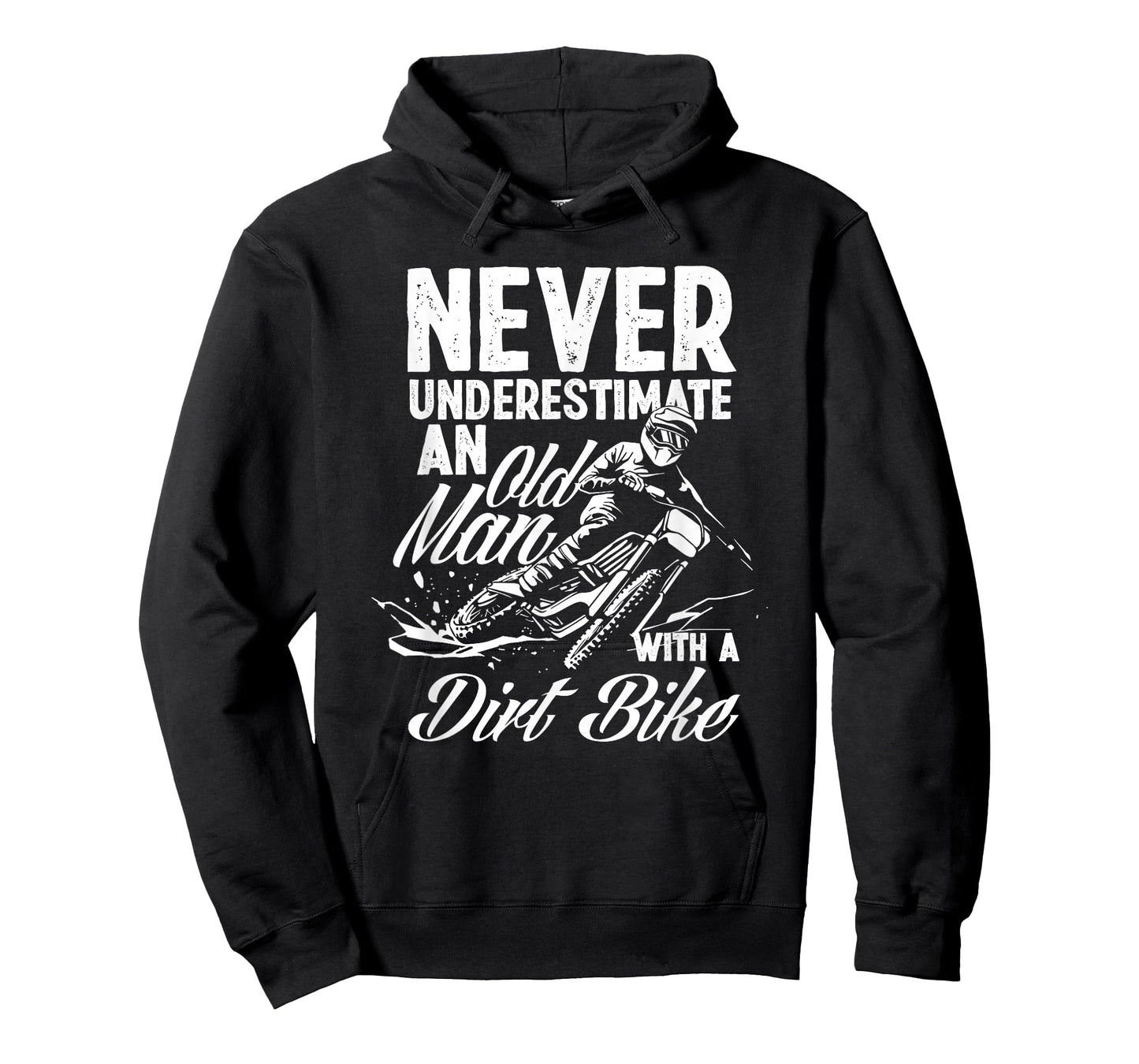 Never Underestimate An Old Man With A Dirt Bike Motocross T-Shirt