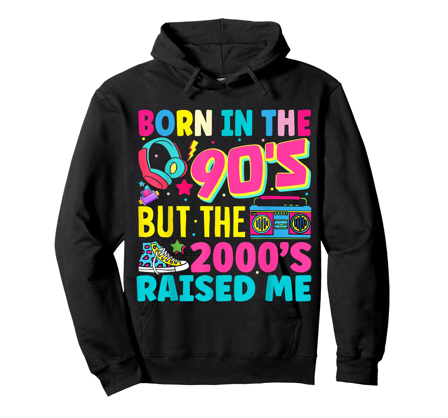 Born In The 90's But The 2000's Raised Me Y2K Nostalgia T-Shirt