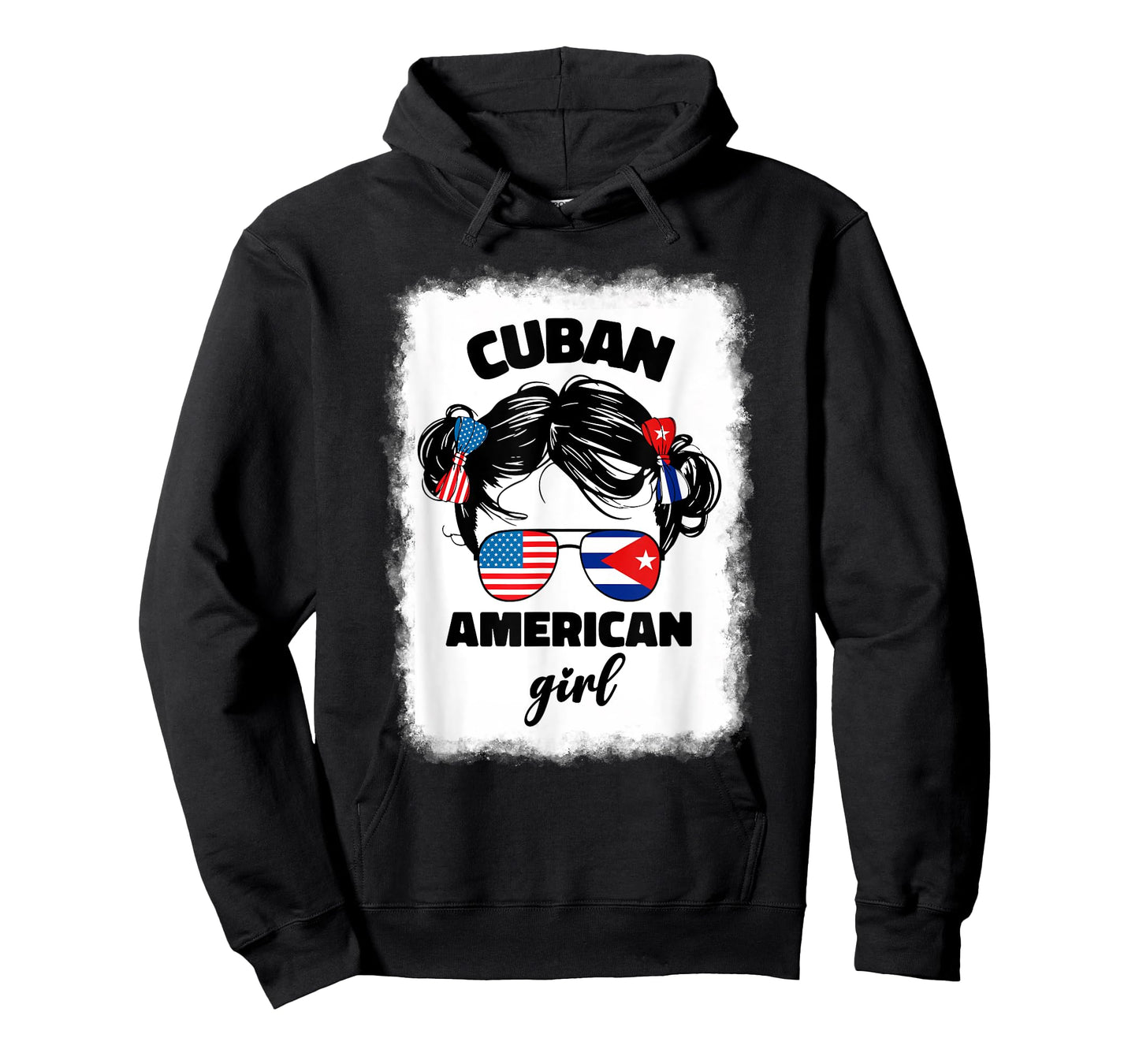 Half Cuban And American America Cuba Usa Flag Kids Girl Cute T-Shirt