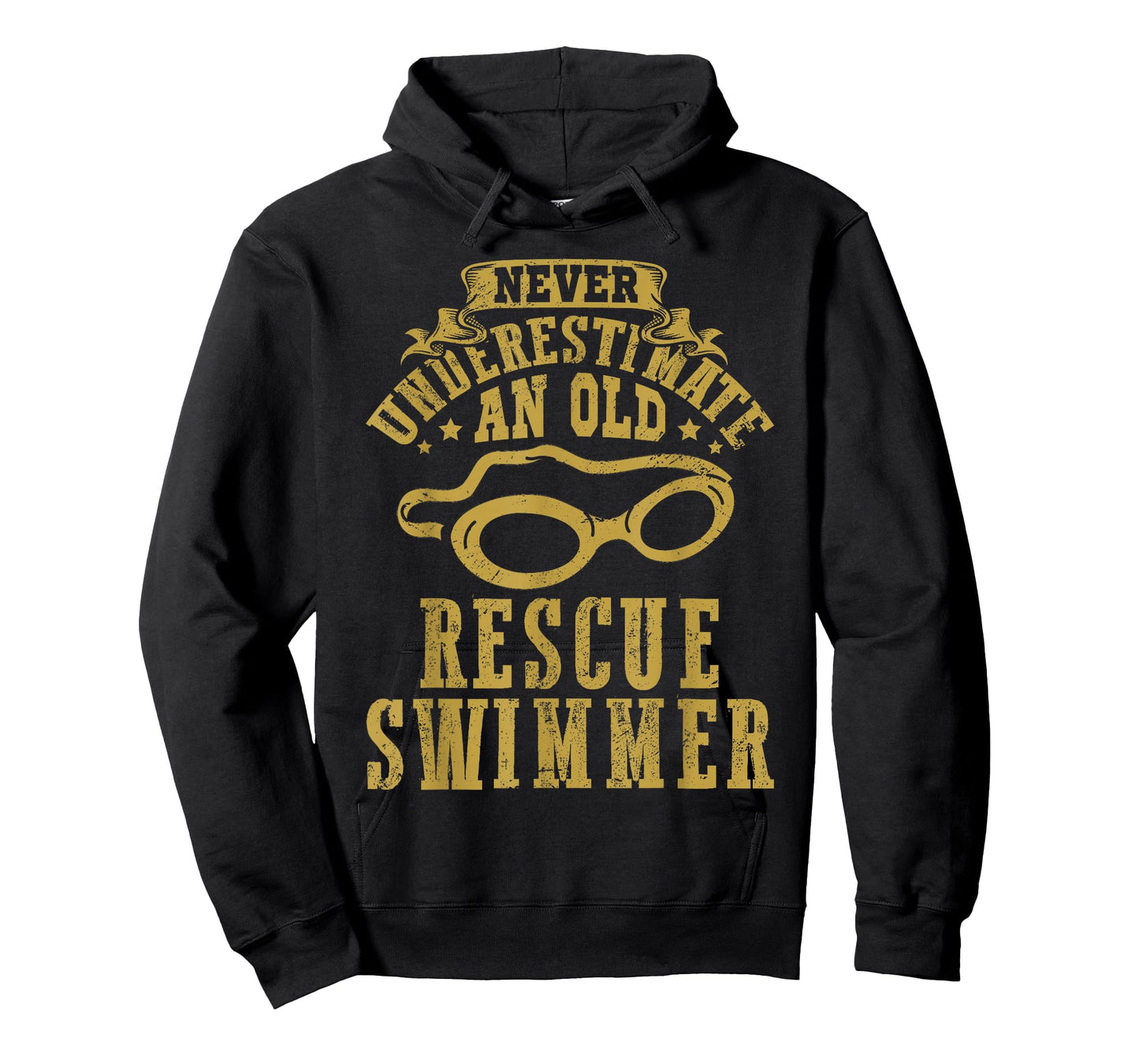 Never underestimate an old Rescue Swimmer Search Coast Guard T-Shirt