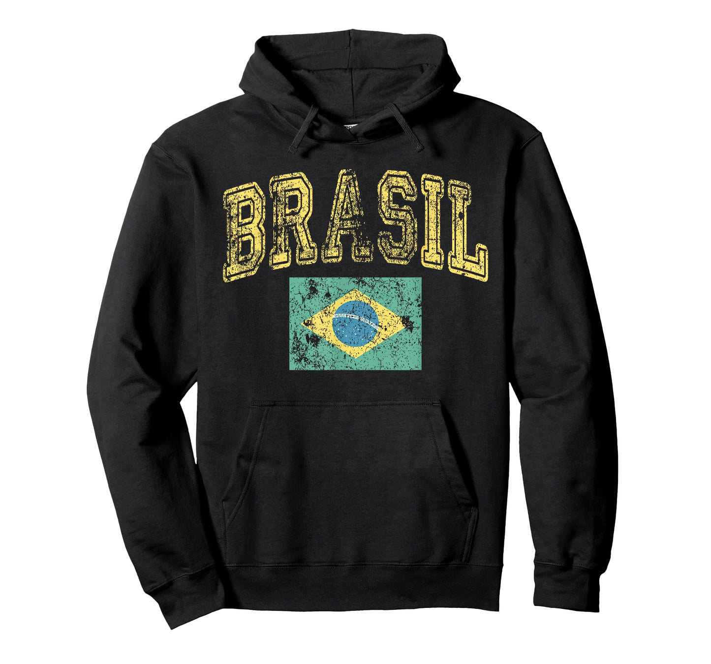 Vintage Retro Faded Brasil Brazil Flag Brazilian Pride T-Shirt
