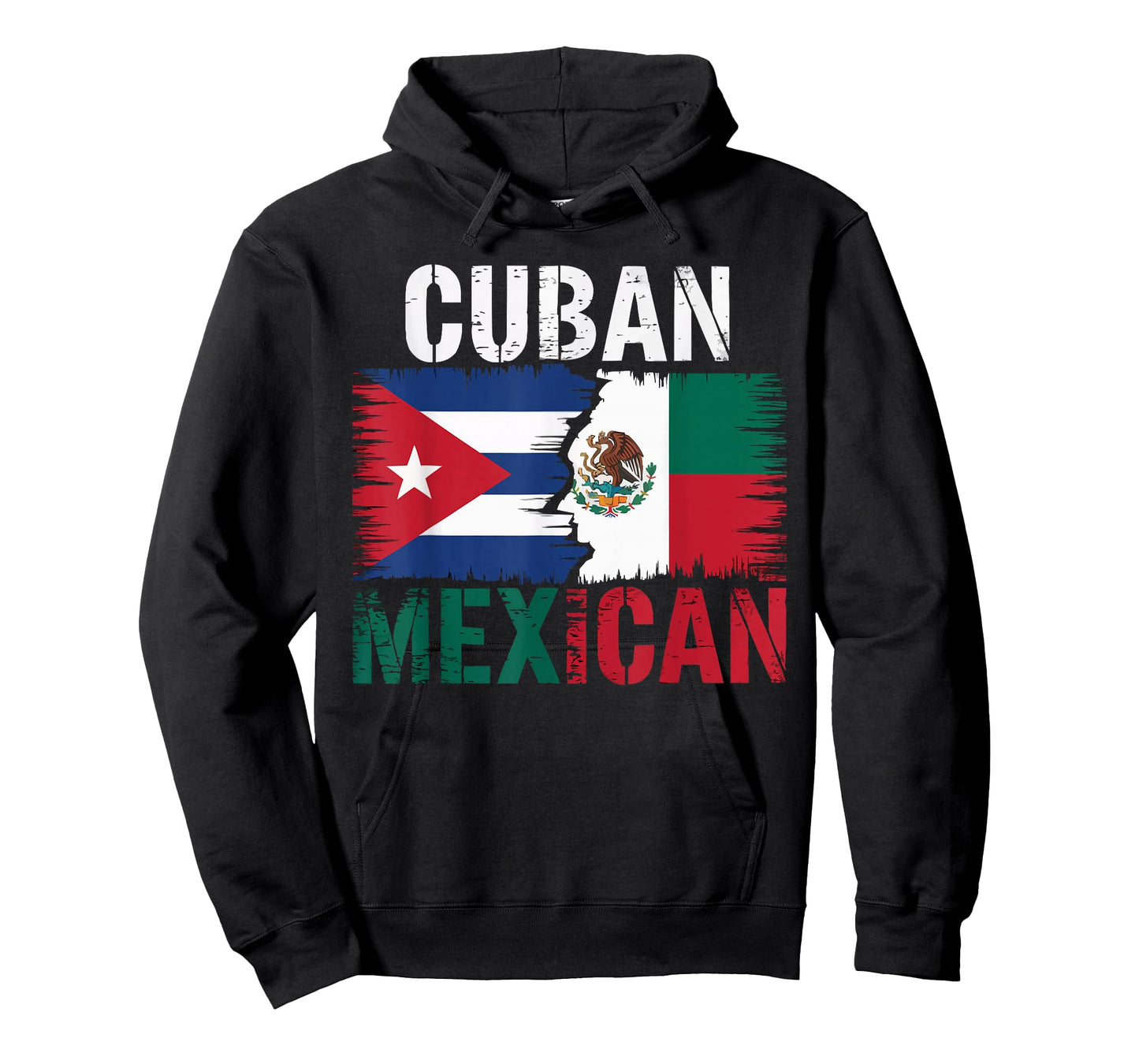 Half Cuban Half Mexican Country Mexico Flag Cuba T-Shirt
