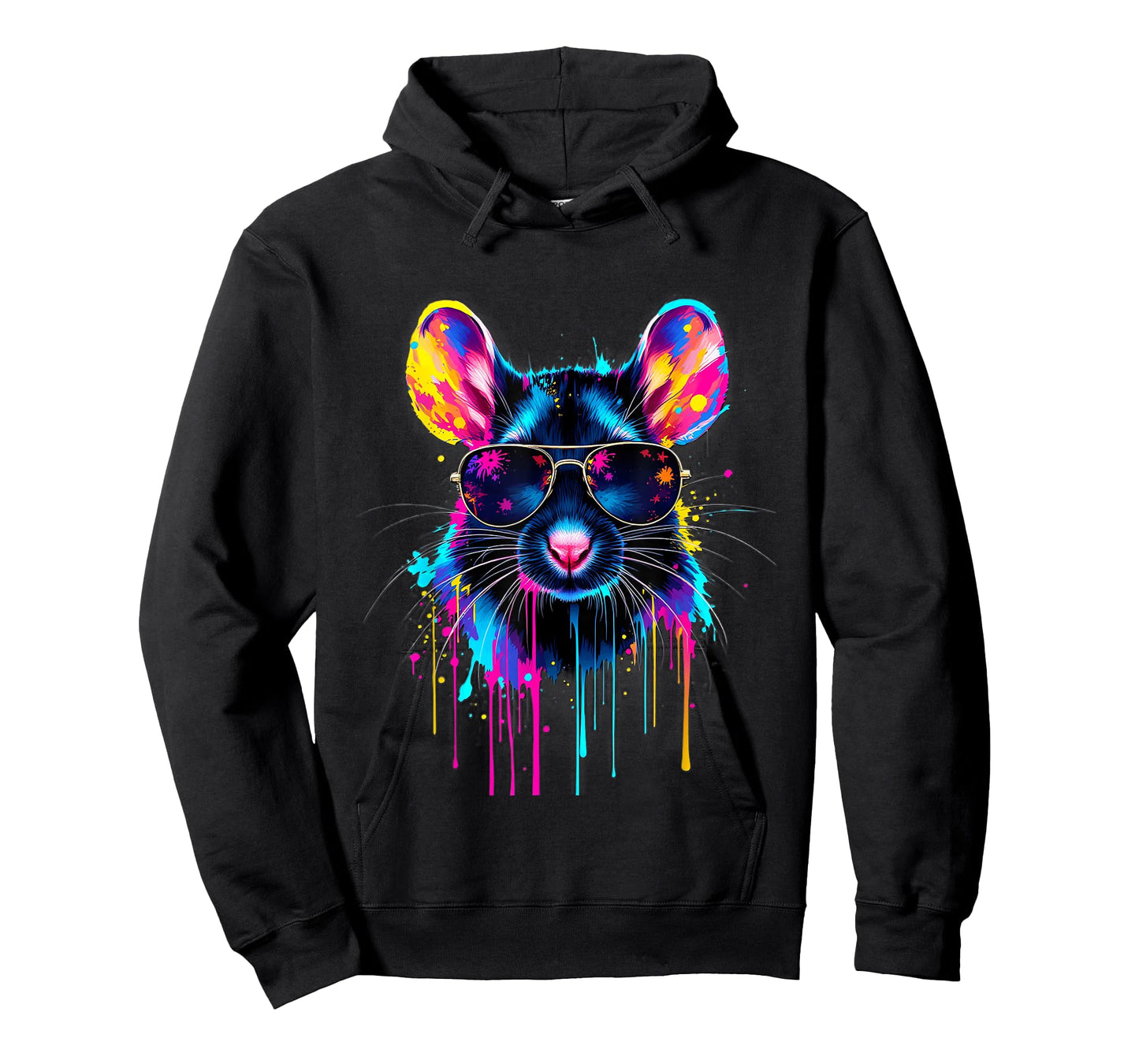 Rat Sunglasses Colorful Pop Art Pet Rat Lover T-Shirt