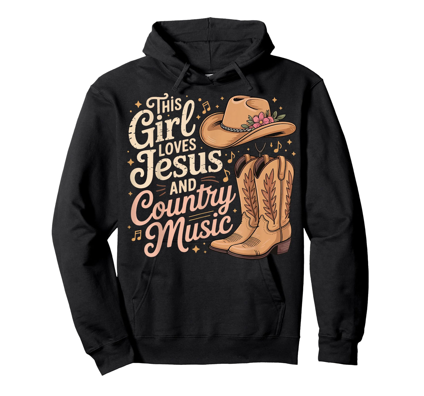 This Girl Loves Jesus And Country Music T-Shirt