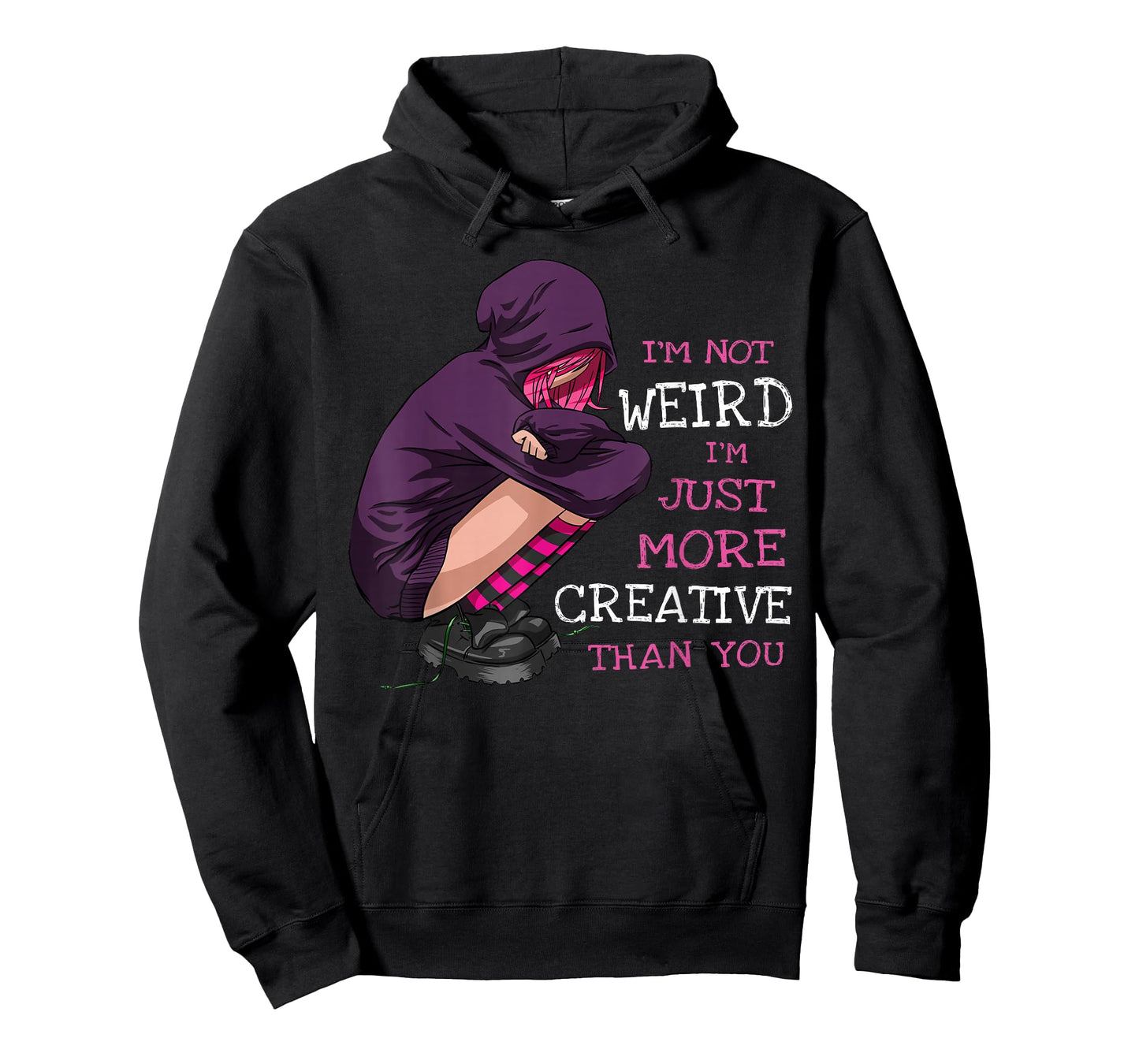 Anime Girl Anime Clothing Kawaii Pastel Goth Girl Not Weird T-Shirt