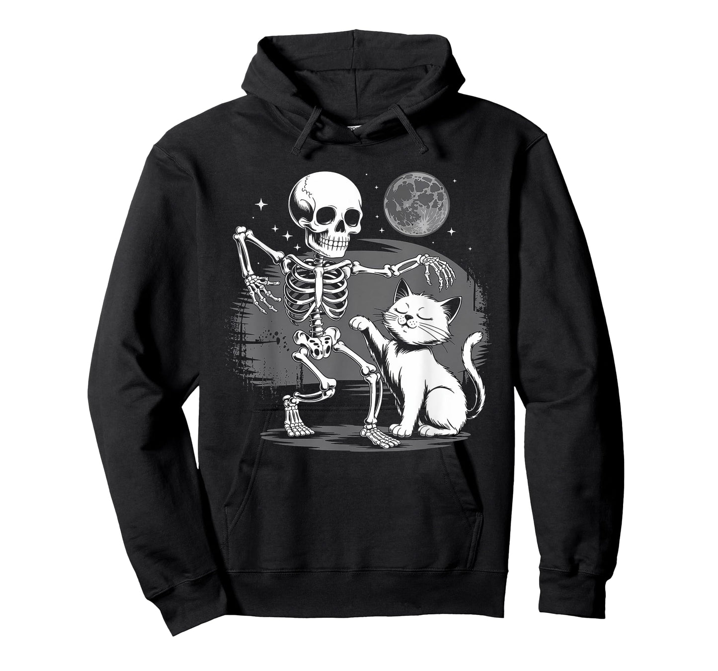 Skeleton Cat Skull Kitty Halloween Cat Lover Cute Goth T-Shirt