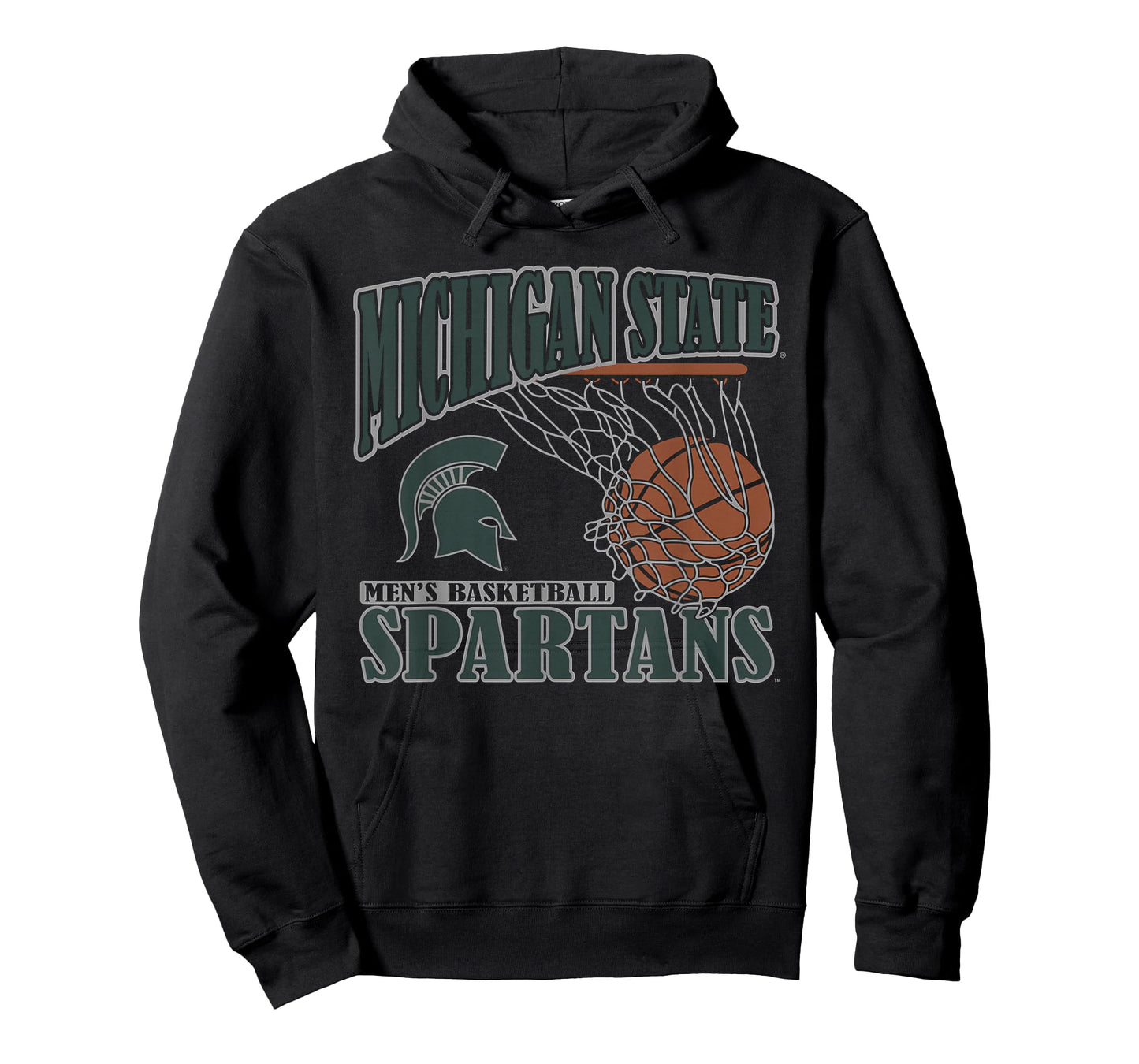 Michigan State Spartans Men's Basketball Vintage Lift Black T-Shirt
