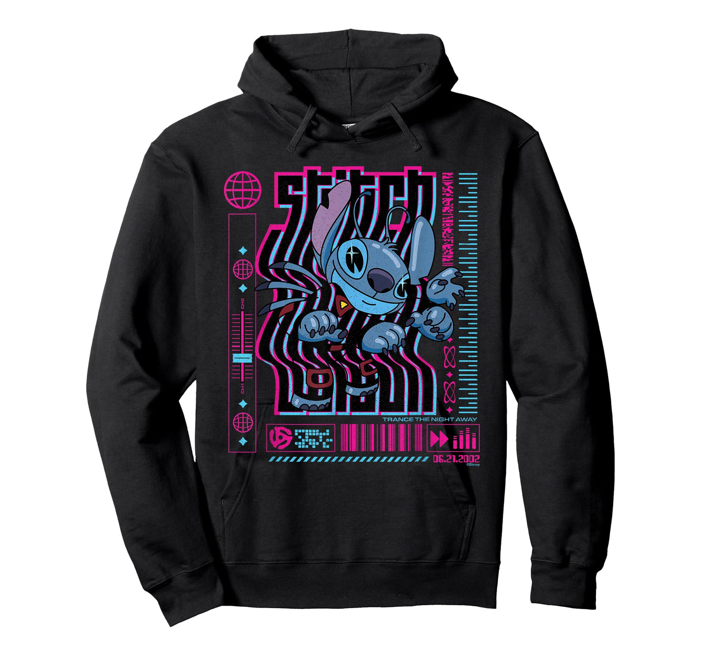 Disney Lilo & Stitch Techno Trance The Night Away 2002 T-Shirt
