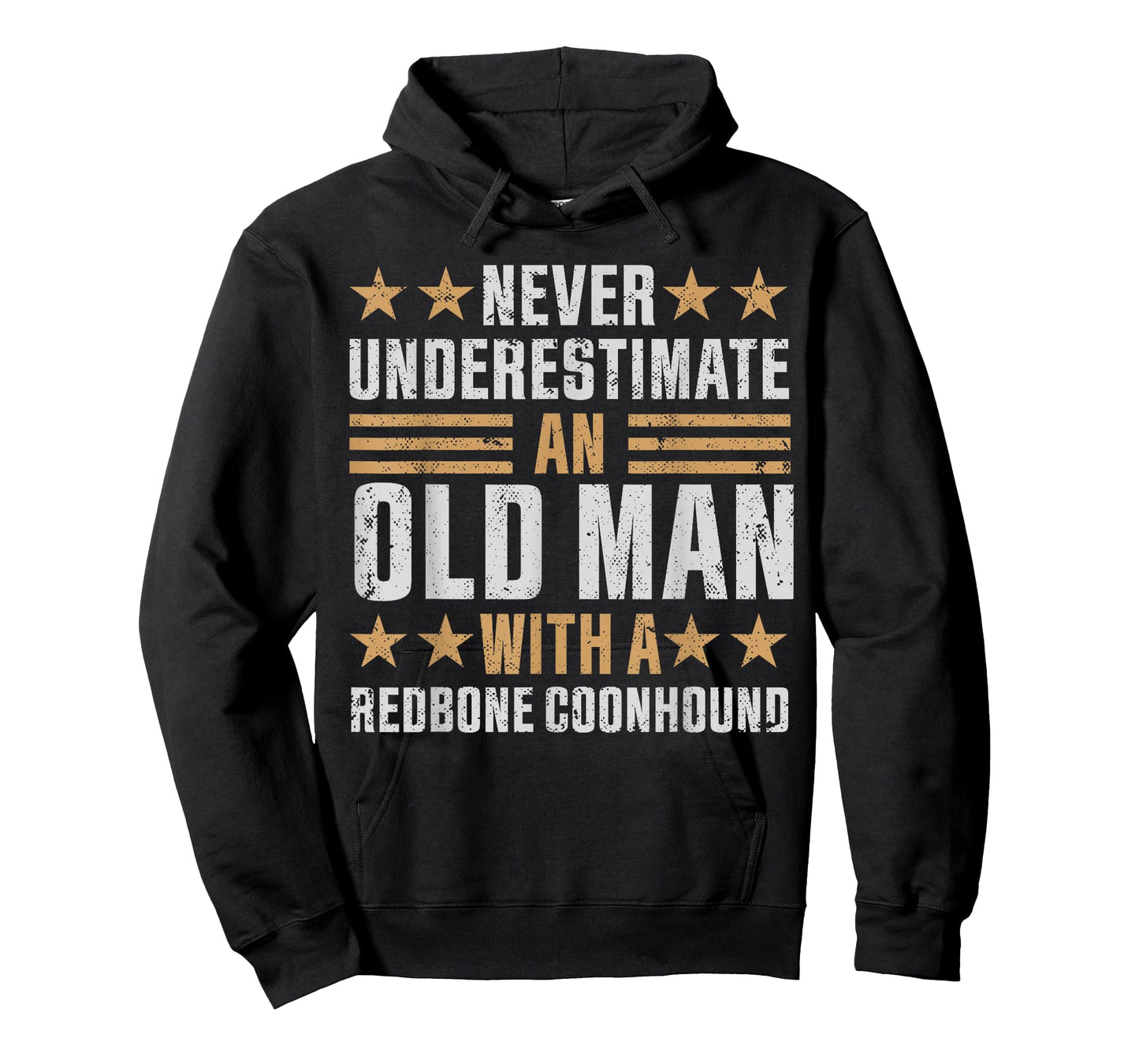 Old Man with a Redbone Coonhound Funny T-Shirt