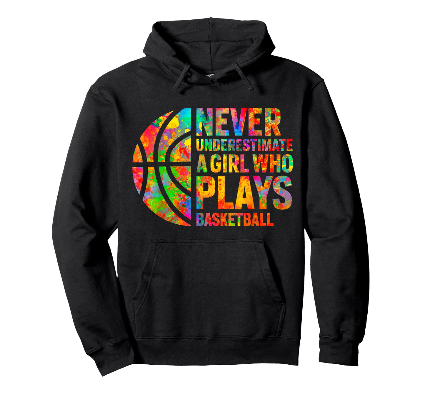 Never Underestimate A Girl Who Plays Basketball Women Girls T-Shirt
