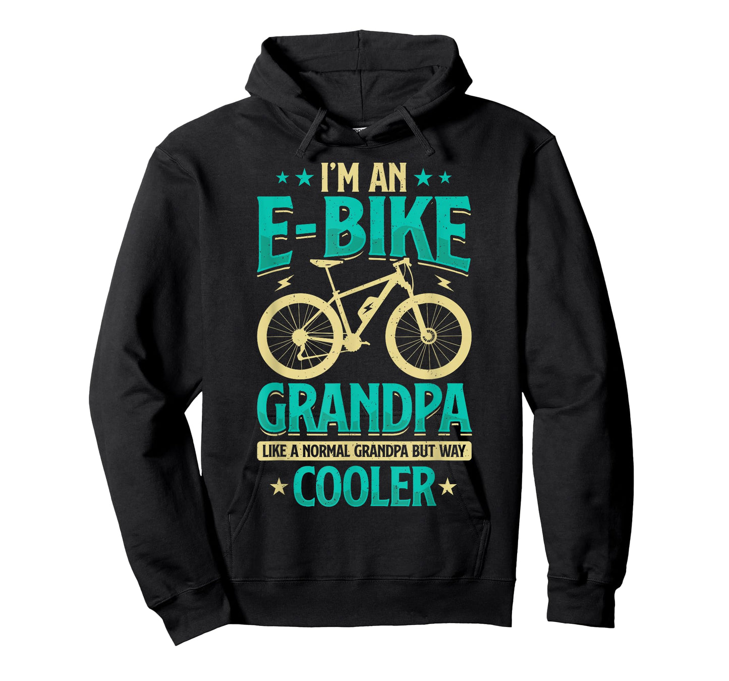 Never Underestimate An Old Guy On An E-Bike Biking Mens T-Shirt