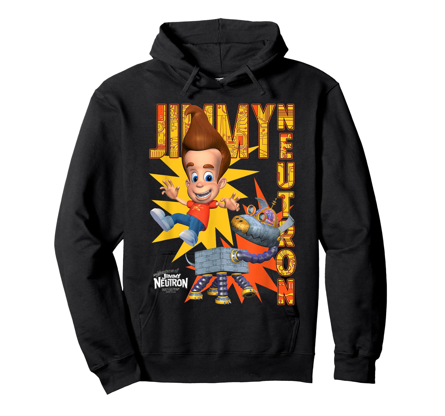 Jimmy Neutron Jimmy and Goddard Circuit Board Cartoon T-Shirt