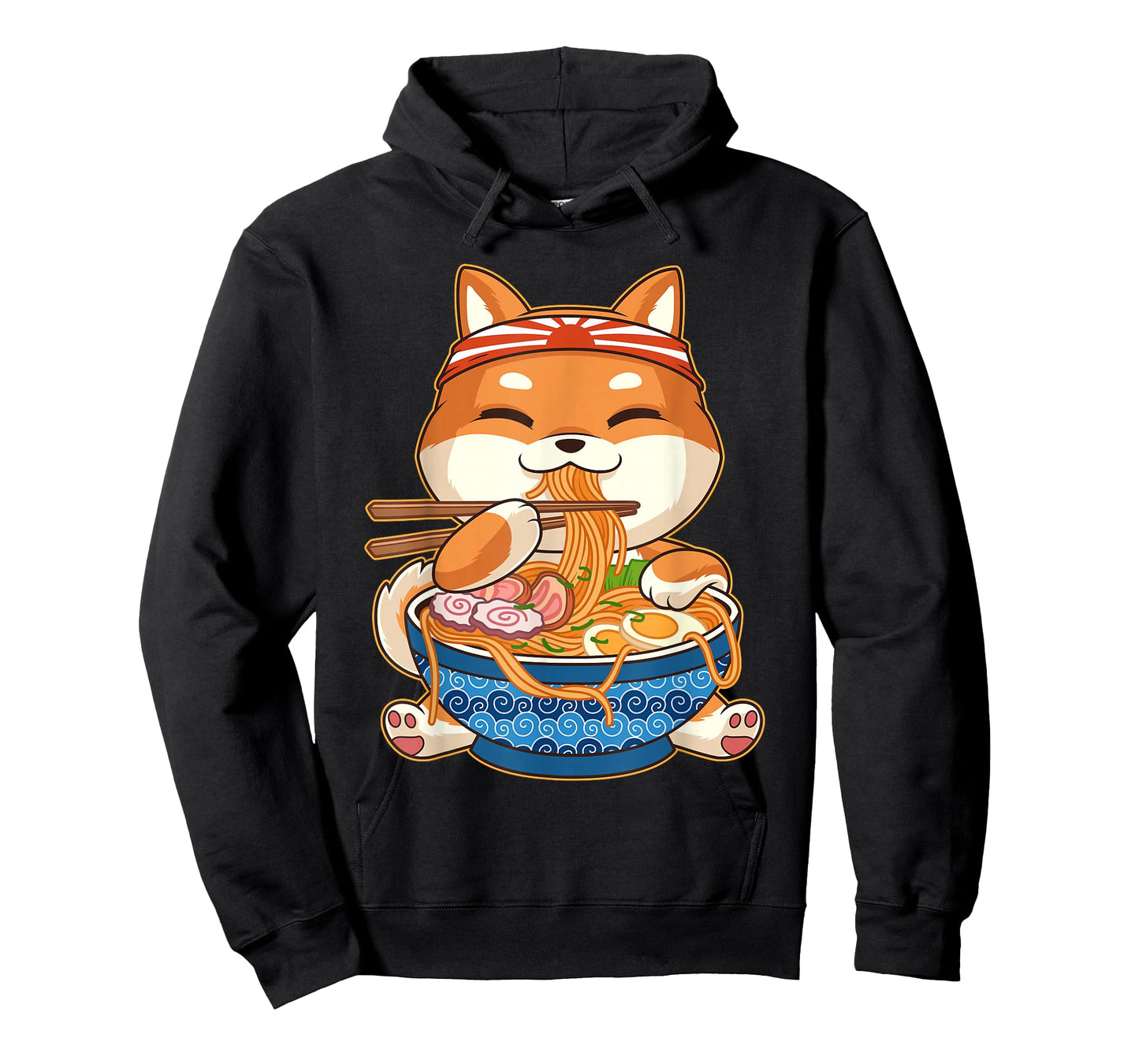 Kawaii Cute Anime Shiba Inu Dog Otaku Japanese Ramen T-Shirt