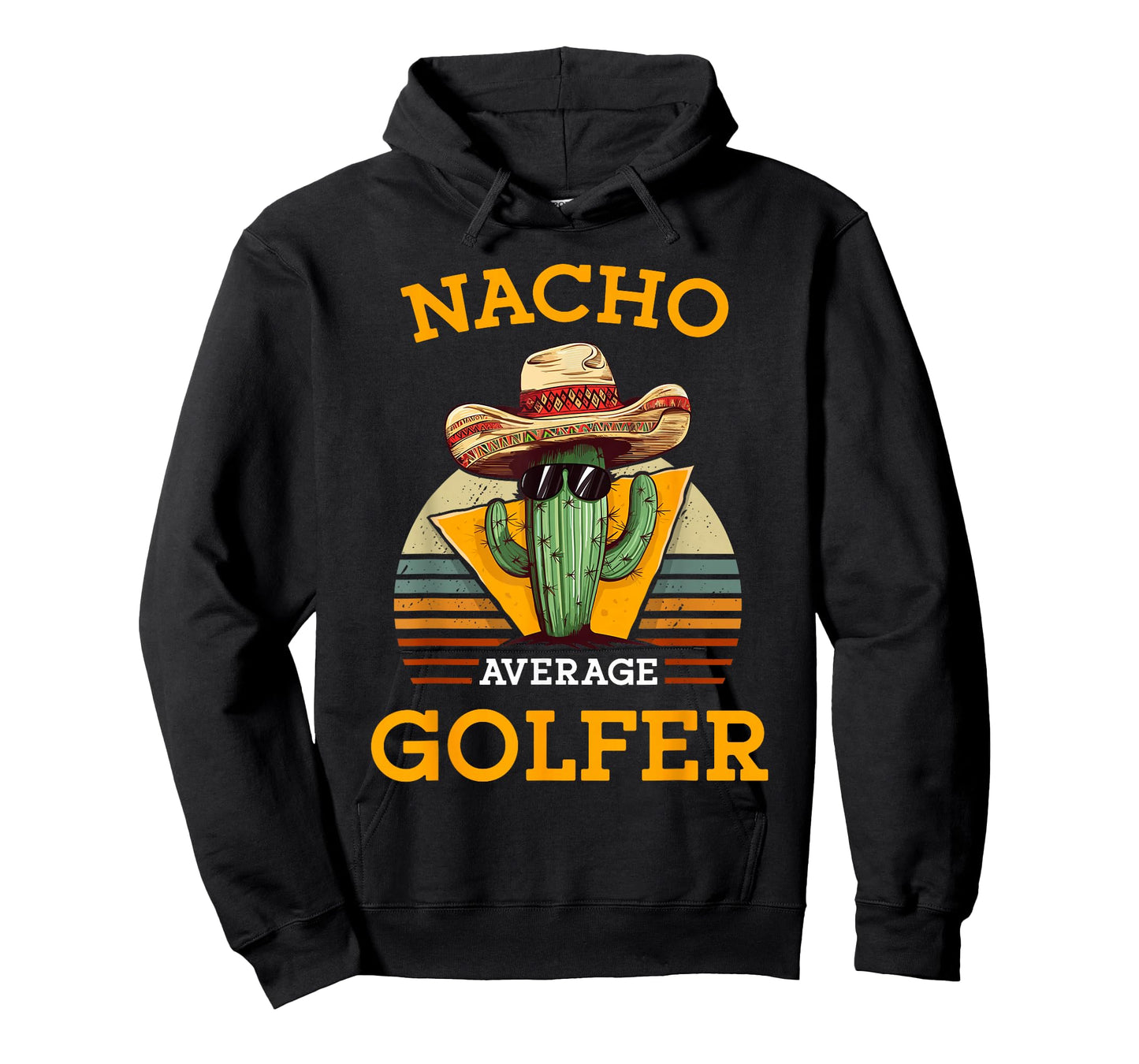 Nacho Average Golfer Funny Mexican Golf Player Cinco De Mayo T-Shirt