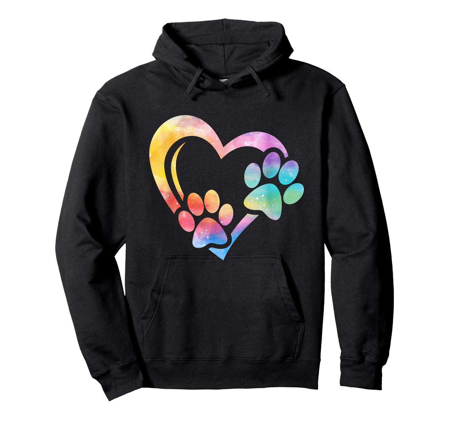 Dog Paw Print Heart Paw Dog Mom Dog Lover T-Shirt