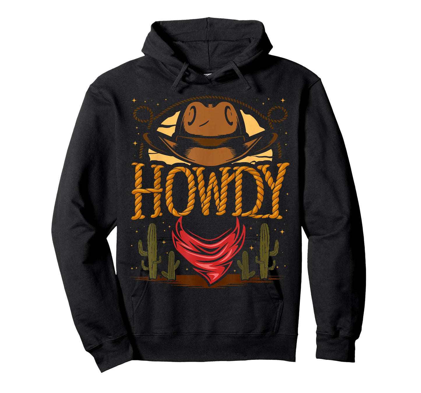 Howdy Cowboy Vintage Graphic Cactus Western Country Rodeo T-Shirt
