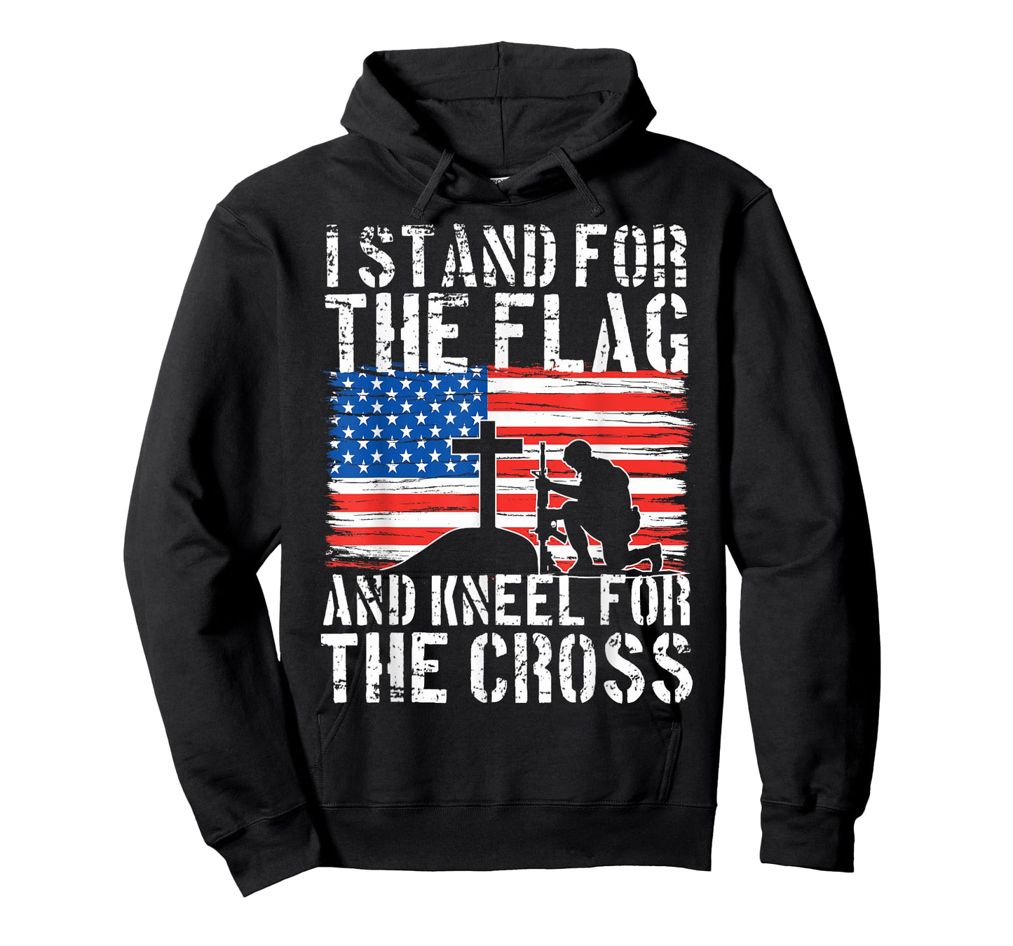 I Stand for The Flag And Kneel for The Cross T-Shirt