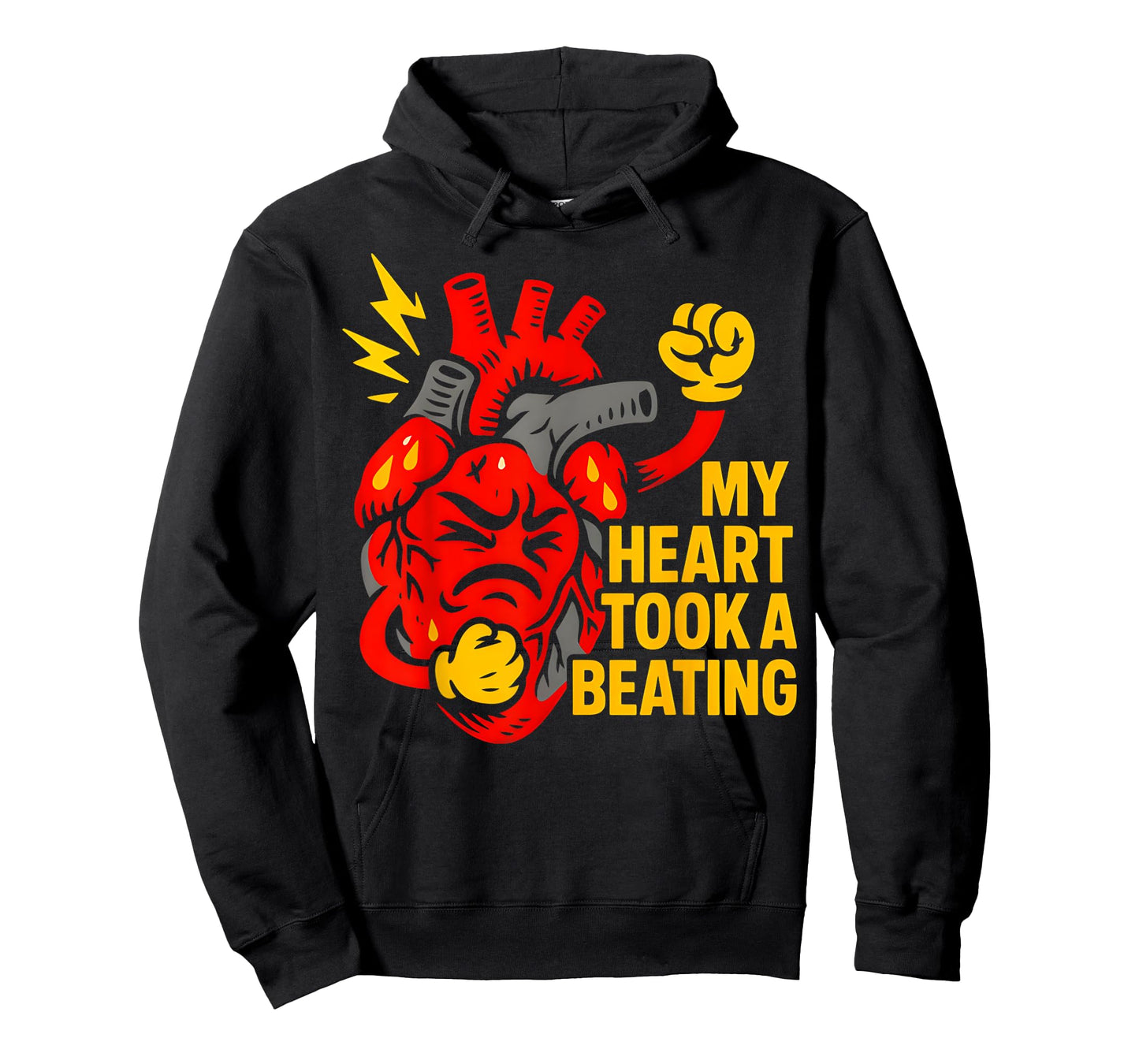 Heart Attack My Heart Took A Beating Cool Mens Surgery Recov T-Shirt