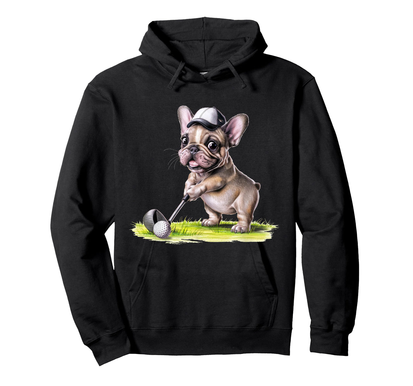 French Bulldog Playing Golf Men Women Kids T-Shirt