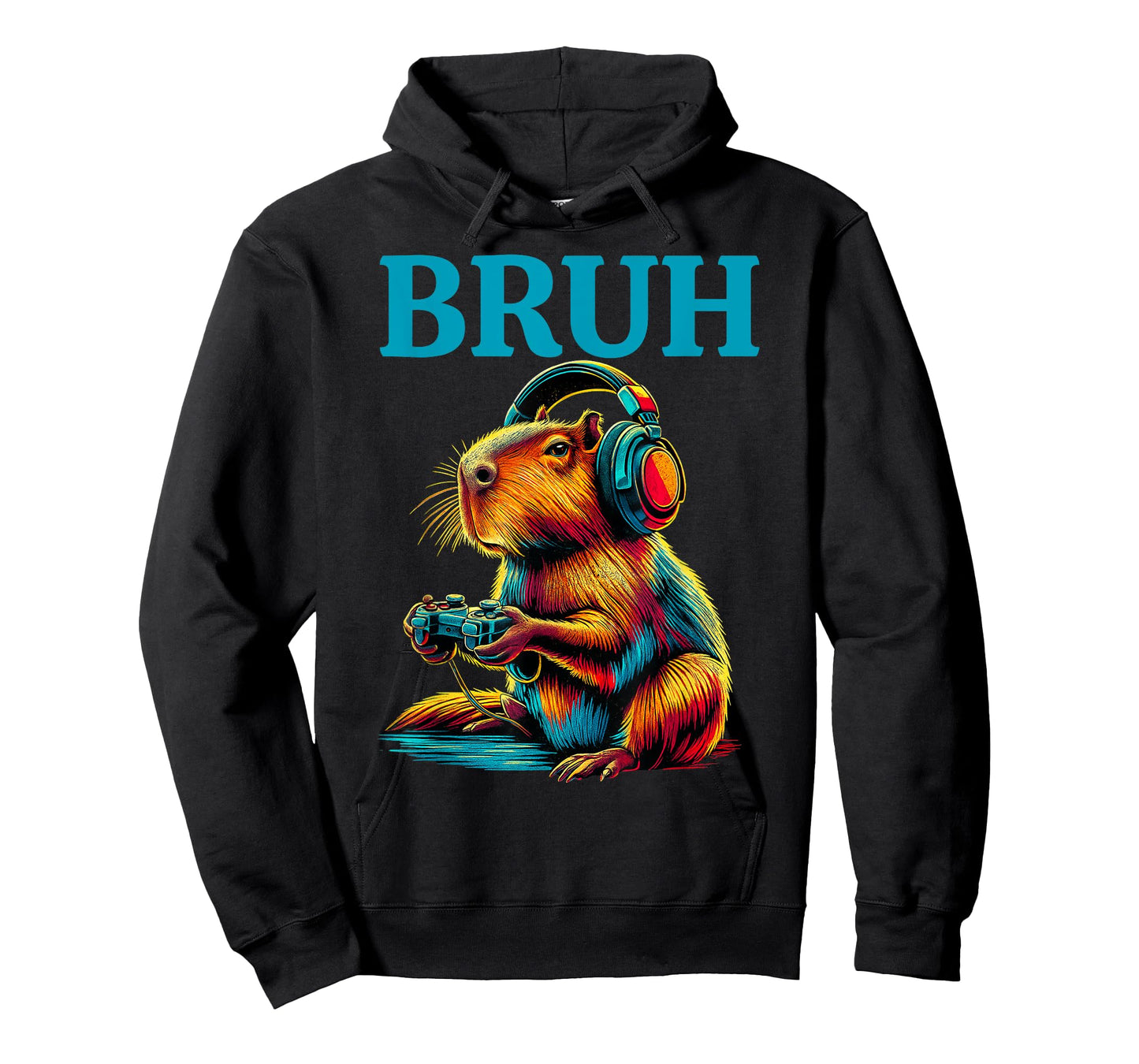 Bruh Video Games Boys Capybara Funny Gamer T-Shirt